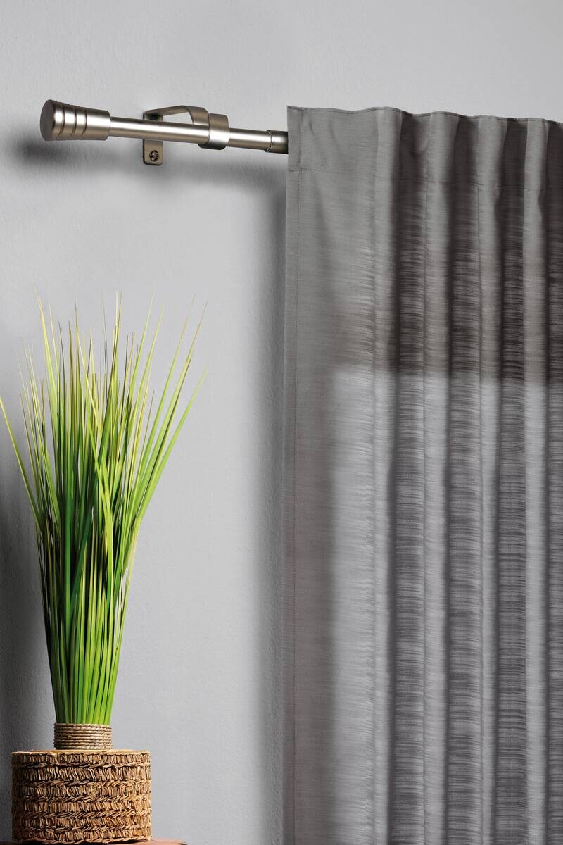 ondeco Stilgarnituren habito_rillmino Edelstahloptik Metall ausziehbar von ca. 160 bis 280 cm 1.0 Läufe