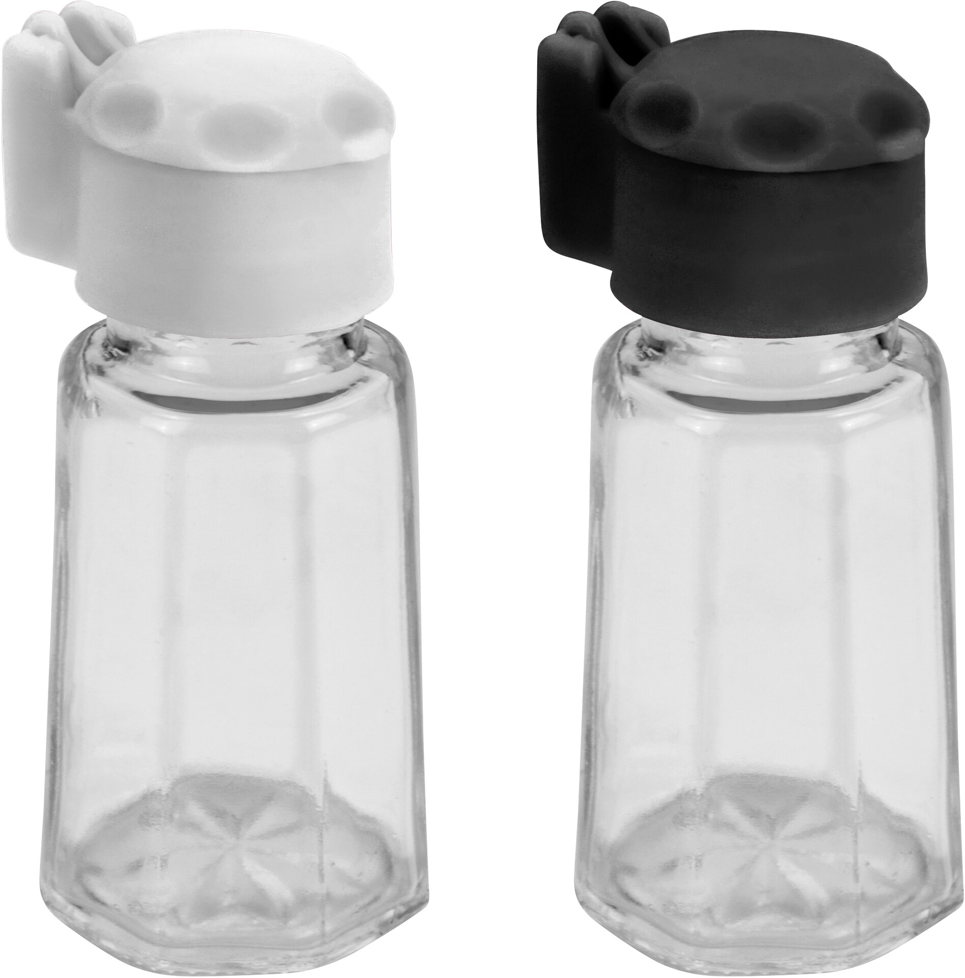 Metaltex Salz-/Pfefferstreuer weiß Glas