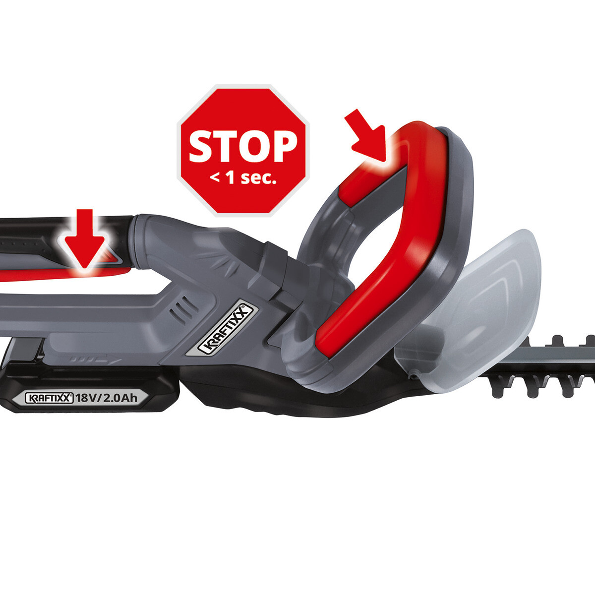 Kraftixx Akku-Heckenschere KX-AHS 1858 Li Solo ca. 18 V