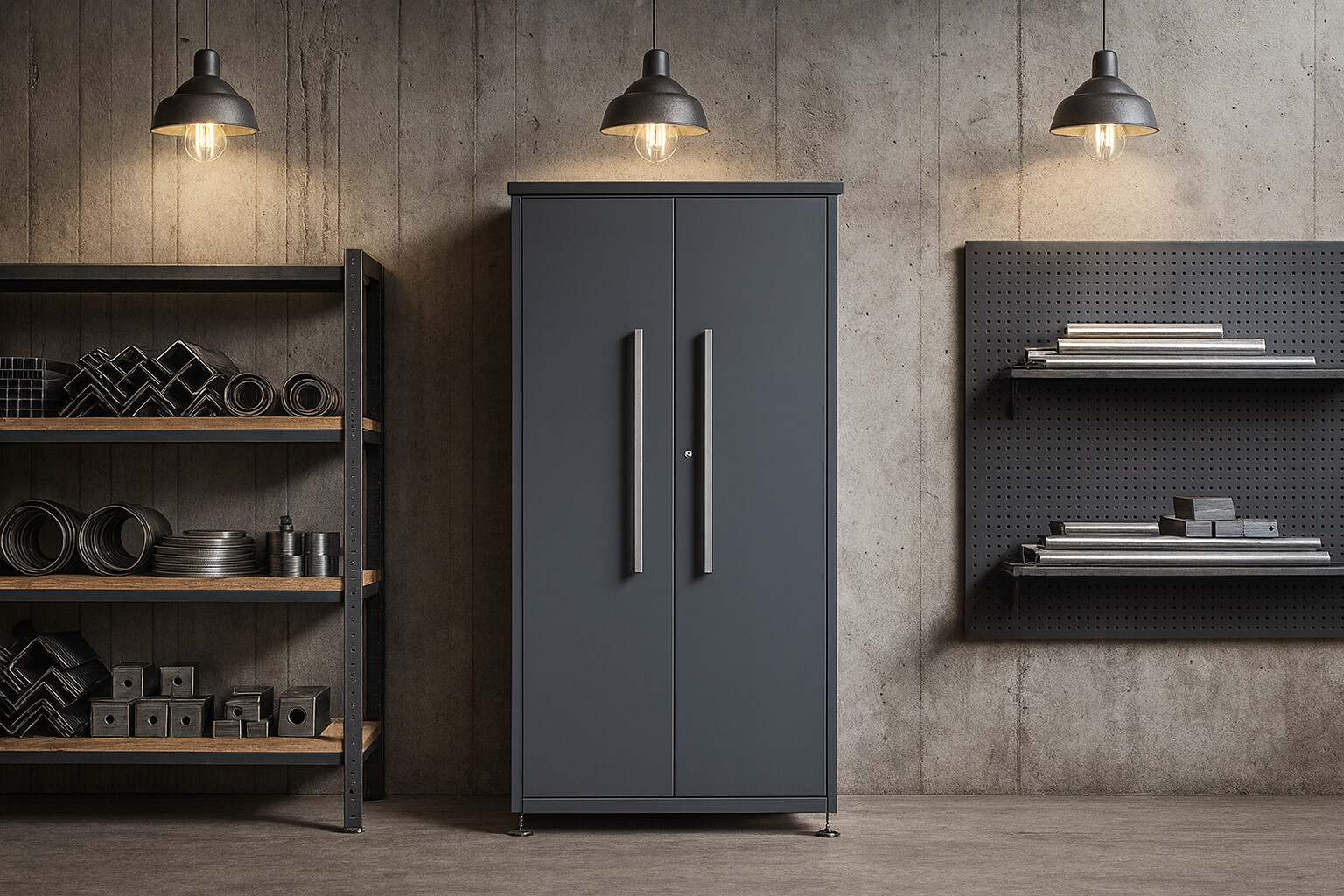 Westmann Gartenschrank Capsa anthrazit Stahl B/H/L: ca. 90x187x65 cm