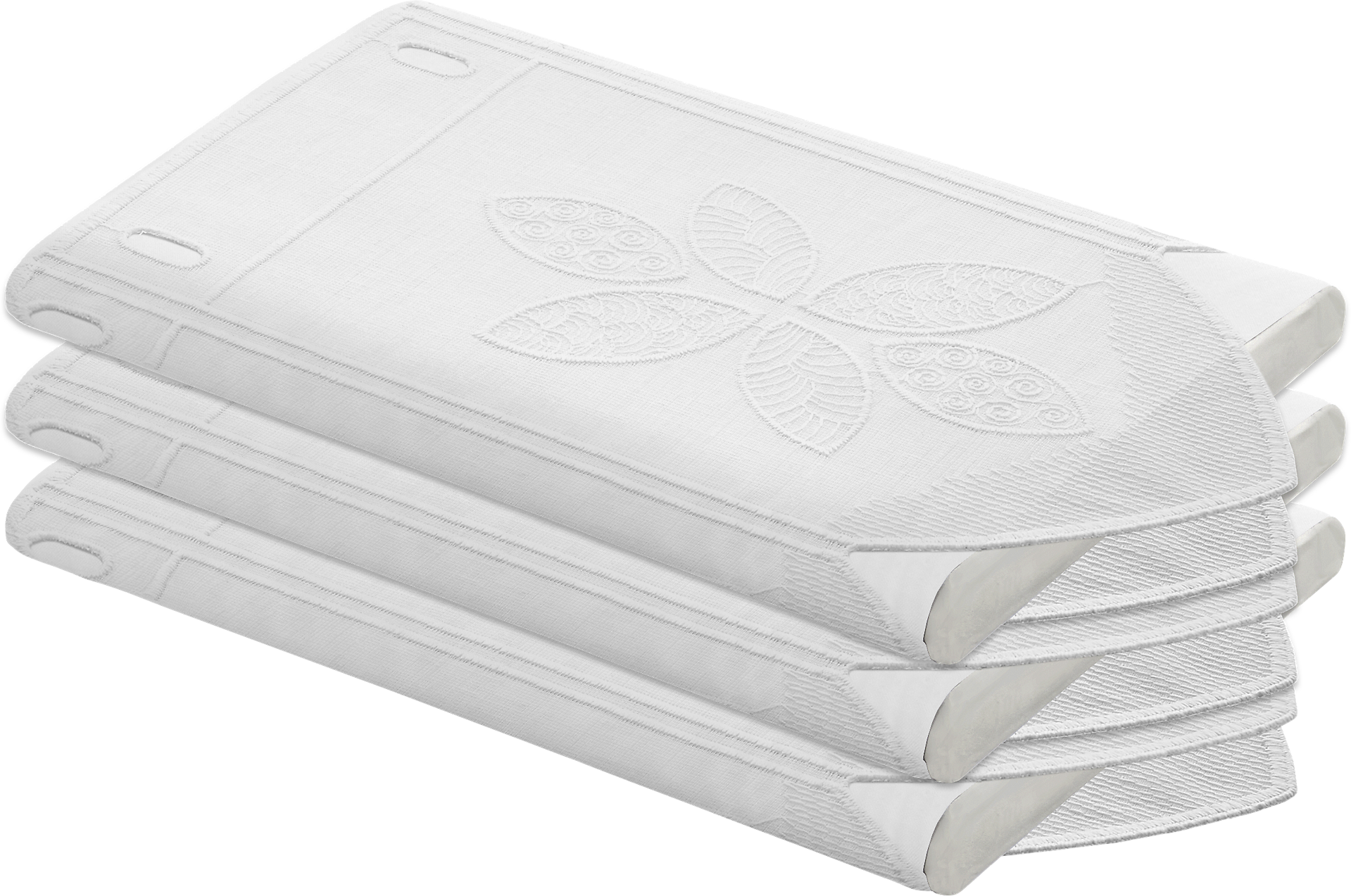 Scheibengardinen-Meterware weiß H: ca. 30 cm