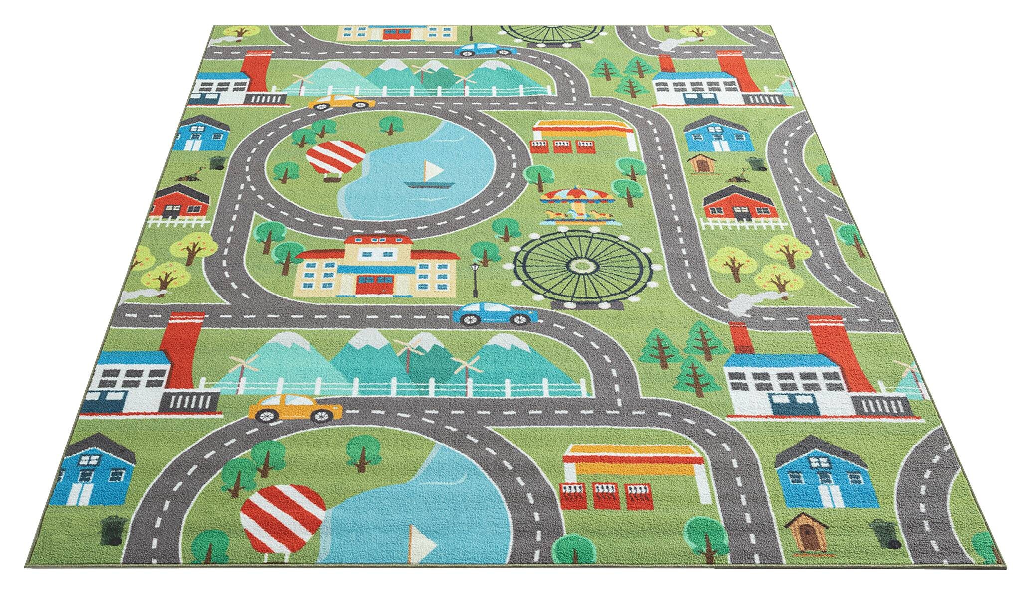 Merinos Teppich Happy Kids grün B/L: ca. 140x200 cm