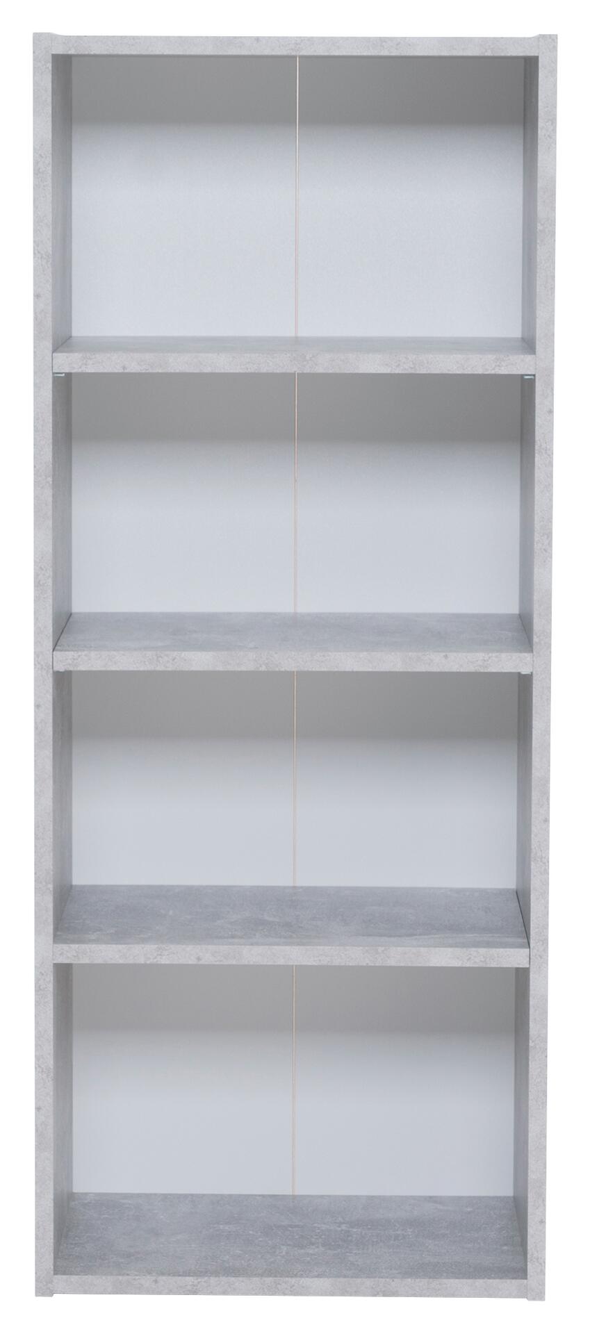 Regal Step 3 Beton Optik weiß B/H/T: ca. 41,5x102x25 cm