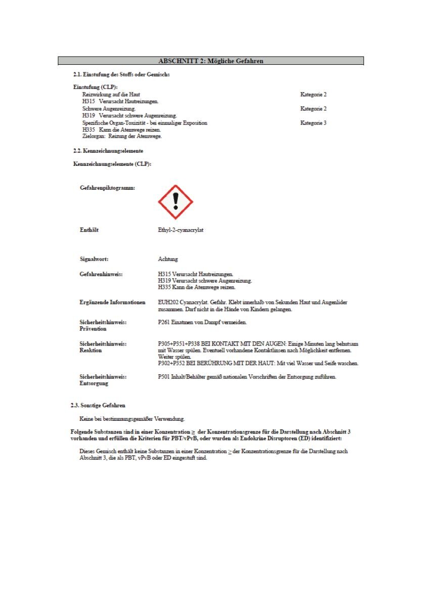 Pattex Sekundenkleber ca. 5 g 2 tlg.