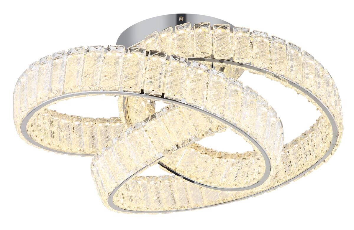 GLOBO Deckenleuchte Chrom klar Metall B/H/D: ca. 47x26x60 cm 1 Brennstellen