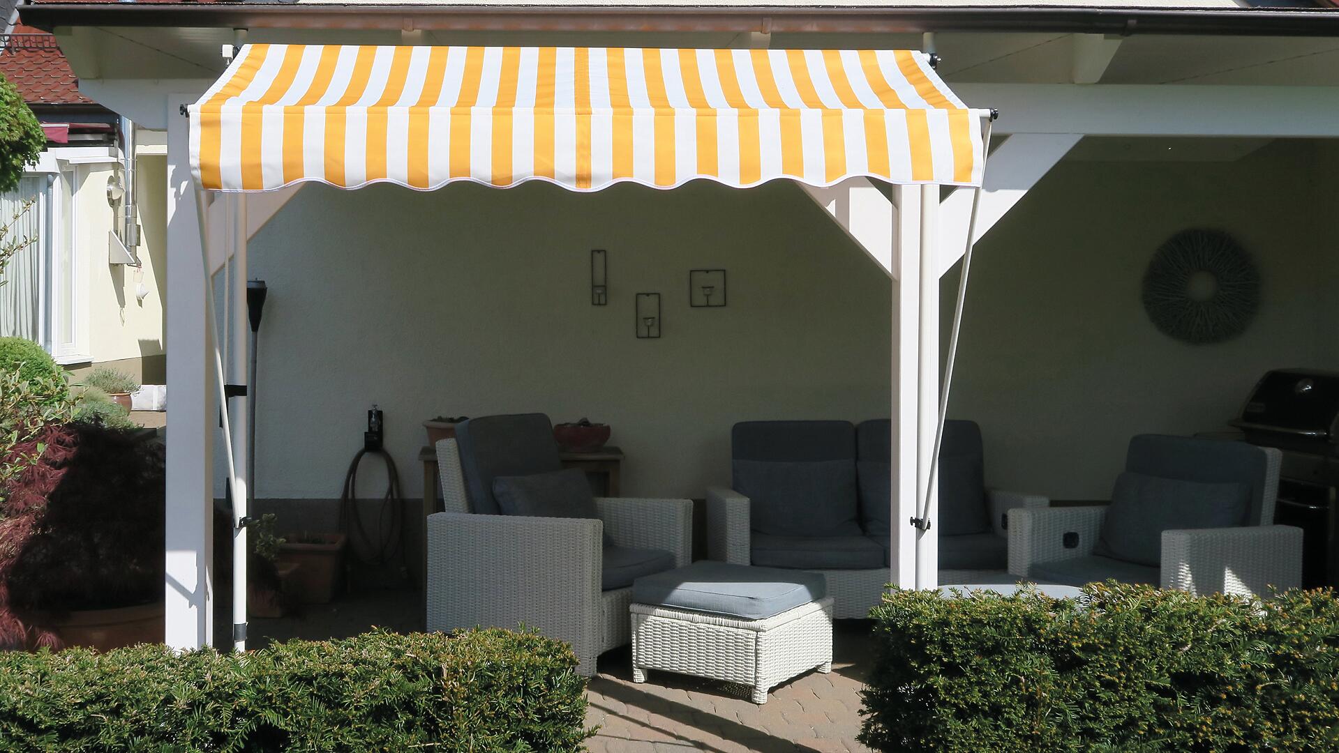 Grasekamp Klemm-Markise Ontario gelb B/L: ca. 205x130 cm