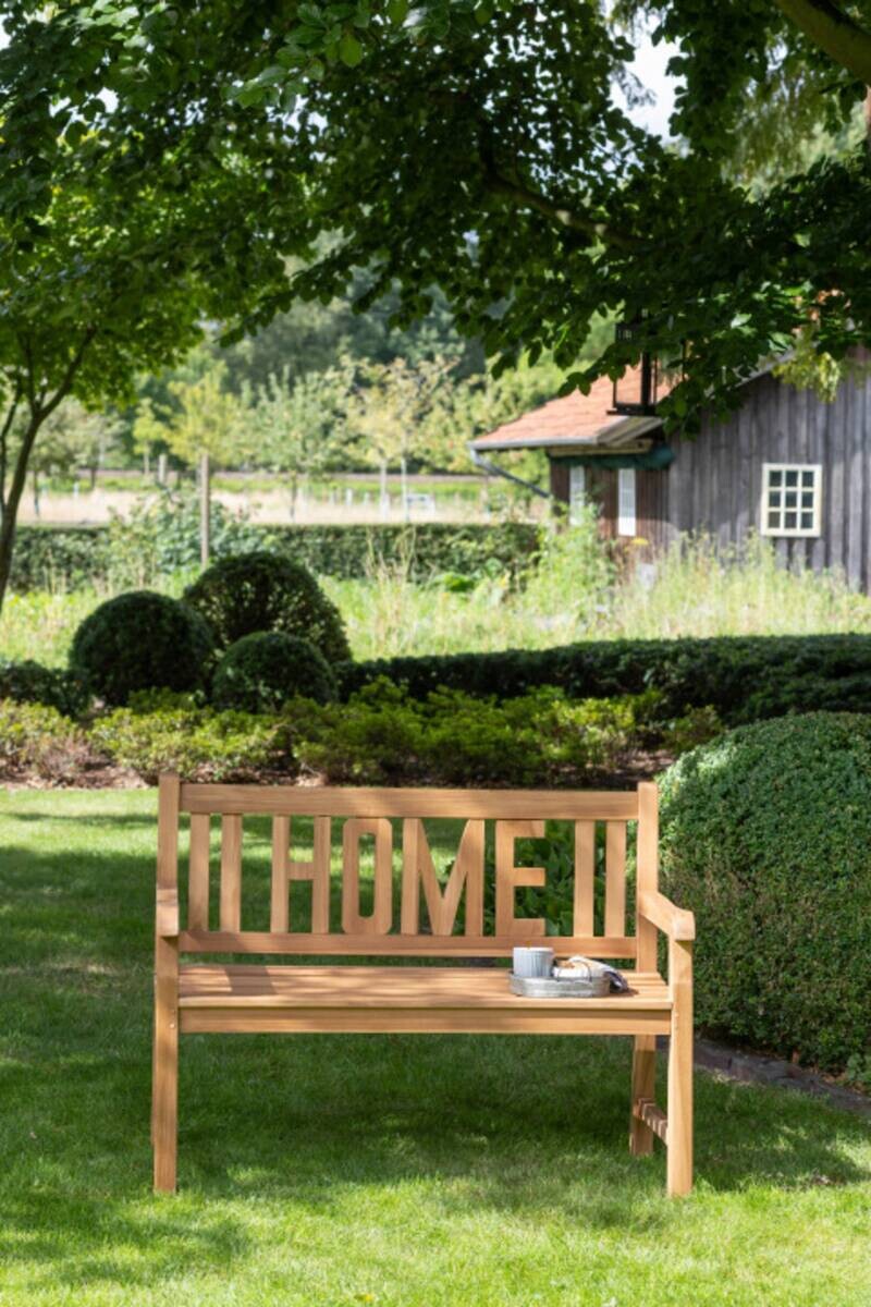 deVries Gartenbank Woodie natur Teakholz B/H/L: ca. 60x89x120 cm