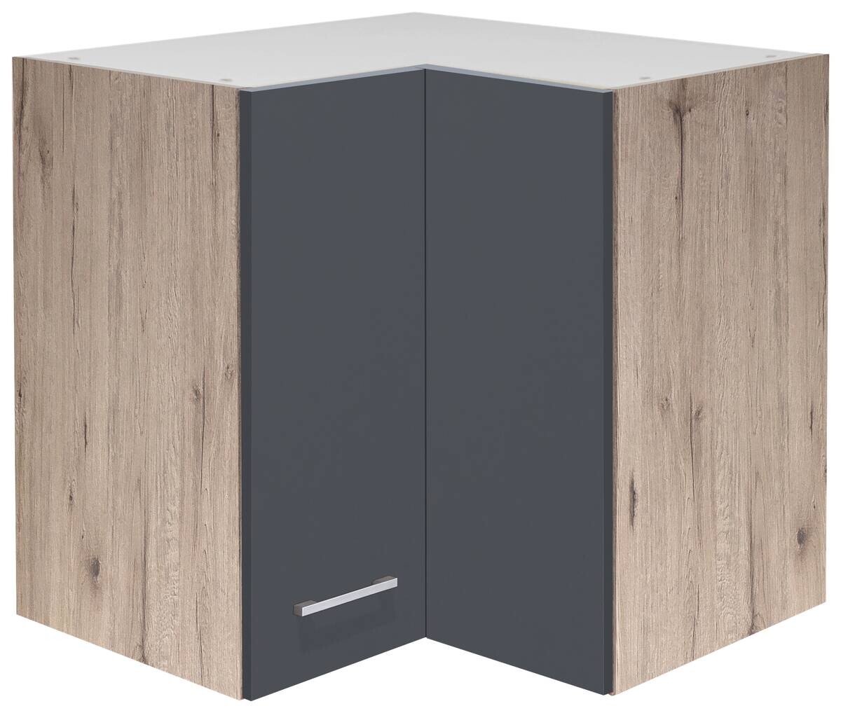 Eckhängeschrank Morena grau matt B/H/T: ca. 60x54,8x32 cm
