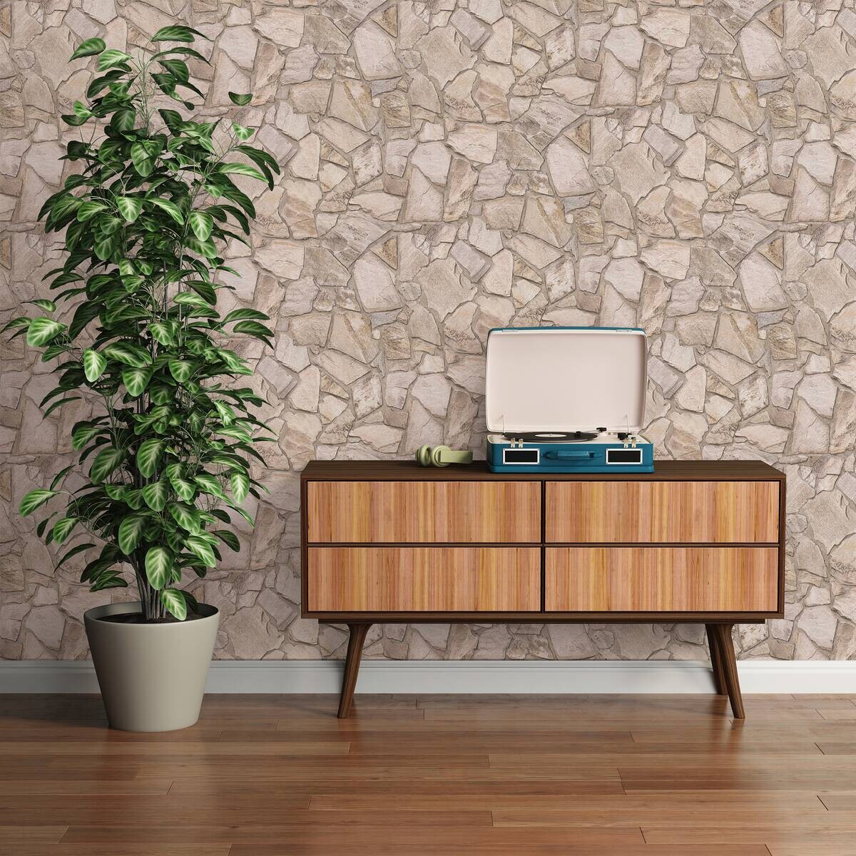 A.S.Creation Vliestapete braun grau B/H/D: ca. 53x1005x8,3 cm