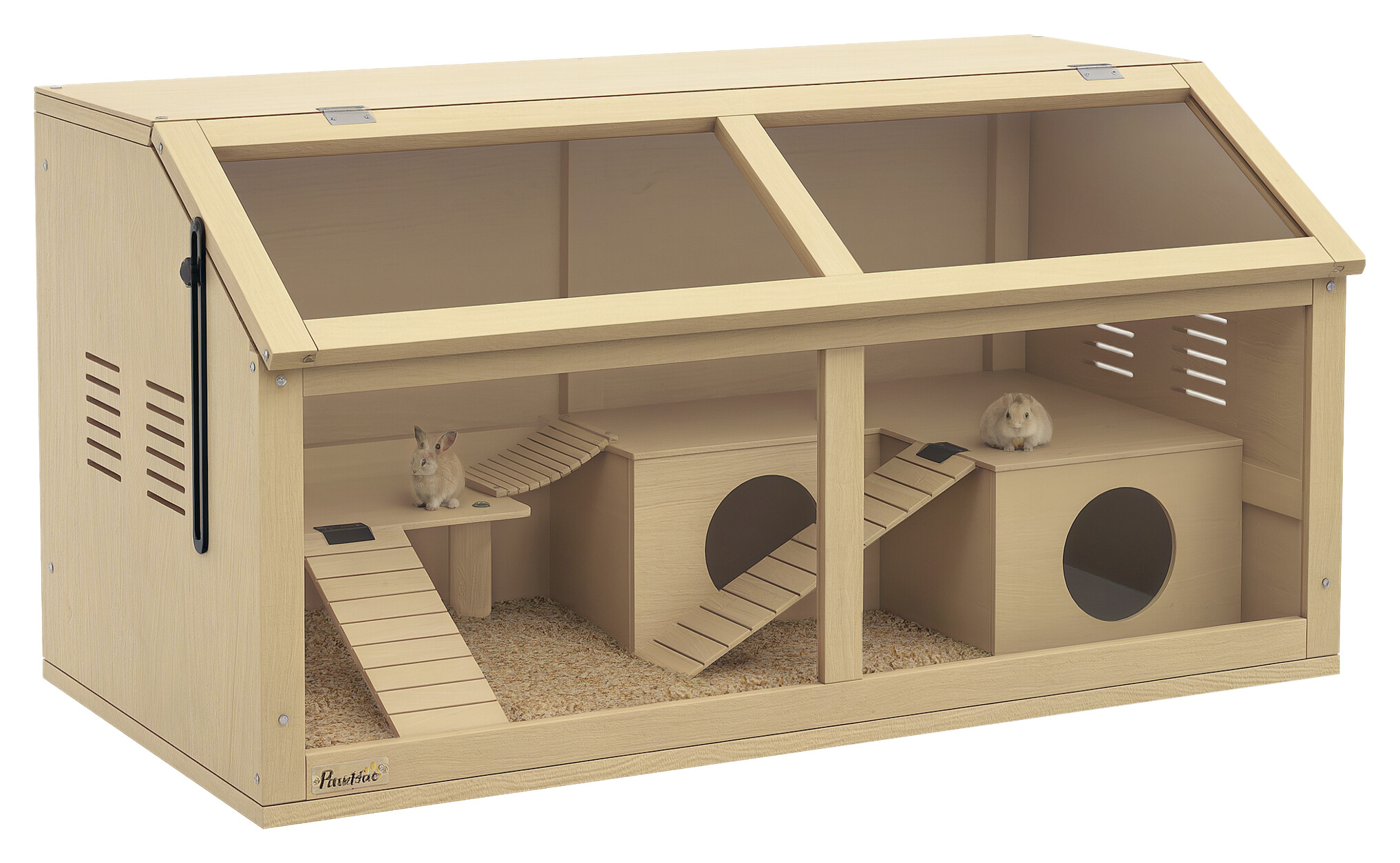 PawHut Kleintierkäfig natur Acryl B/H/L: ca. 45x44x85 cm
