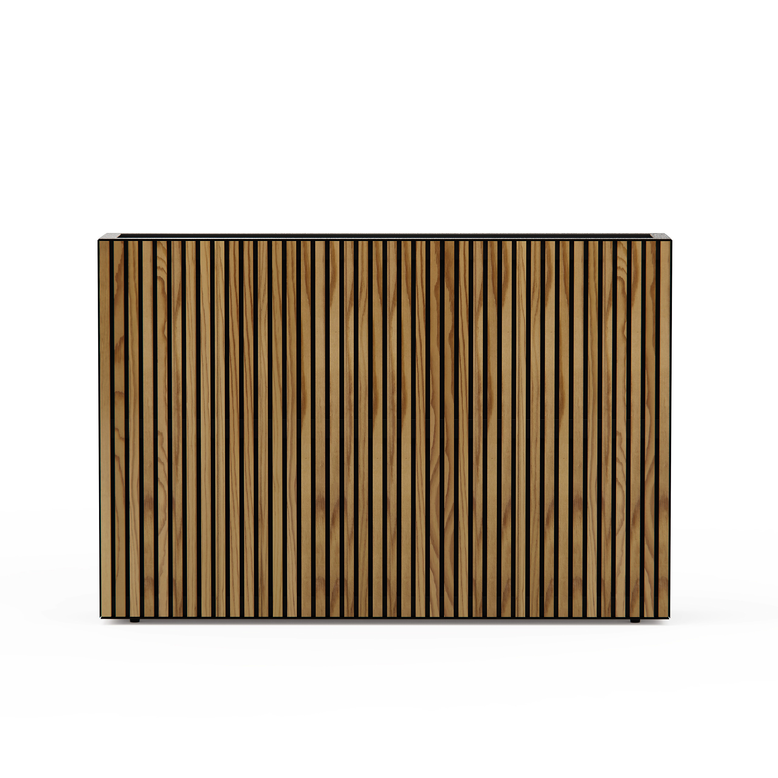 Herstera Garden Pflanzkübel Deco Planter schwarz Holz B/H/L: ca. 120x80x25 cm