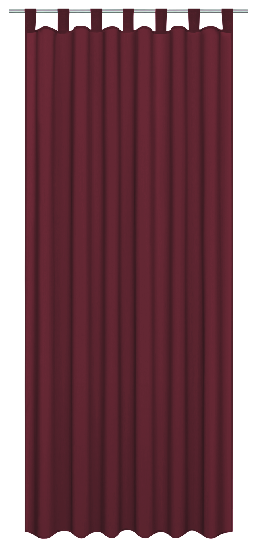 Sensation Schlaufenvorhang Look burgund B/L: ca. 140x235 cm