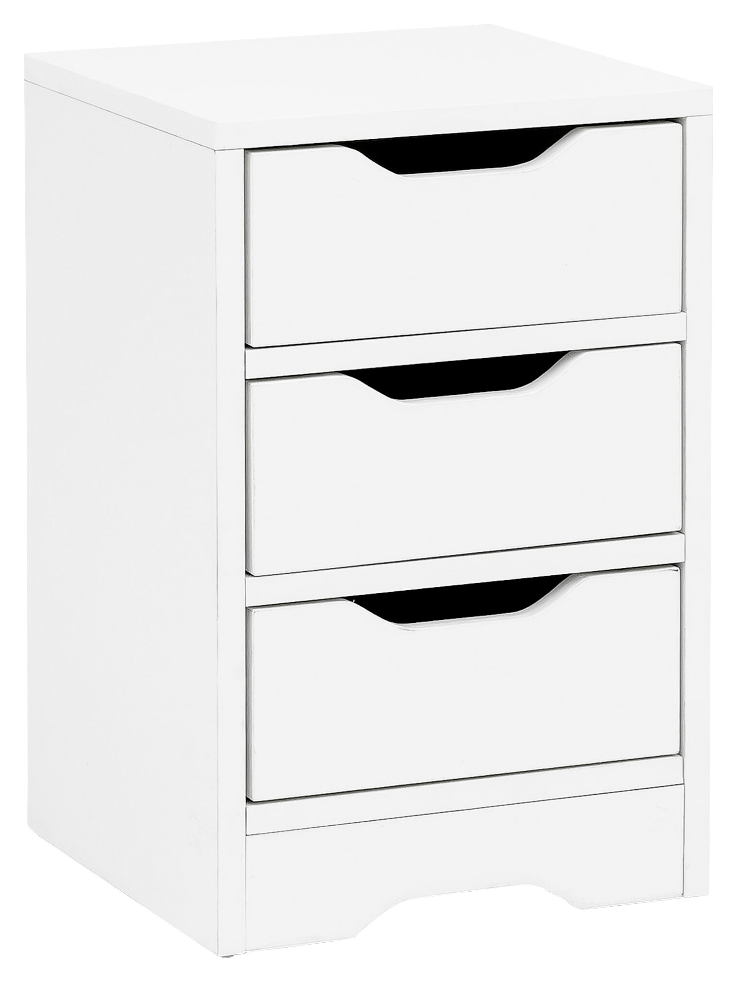 Nachtkonsole weiß B/H/T: ca. 31x49x31 cm