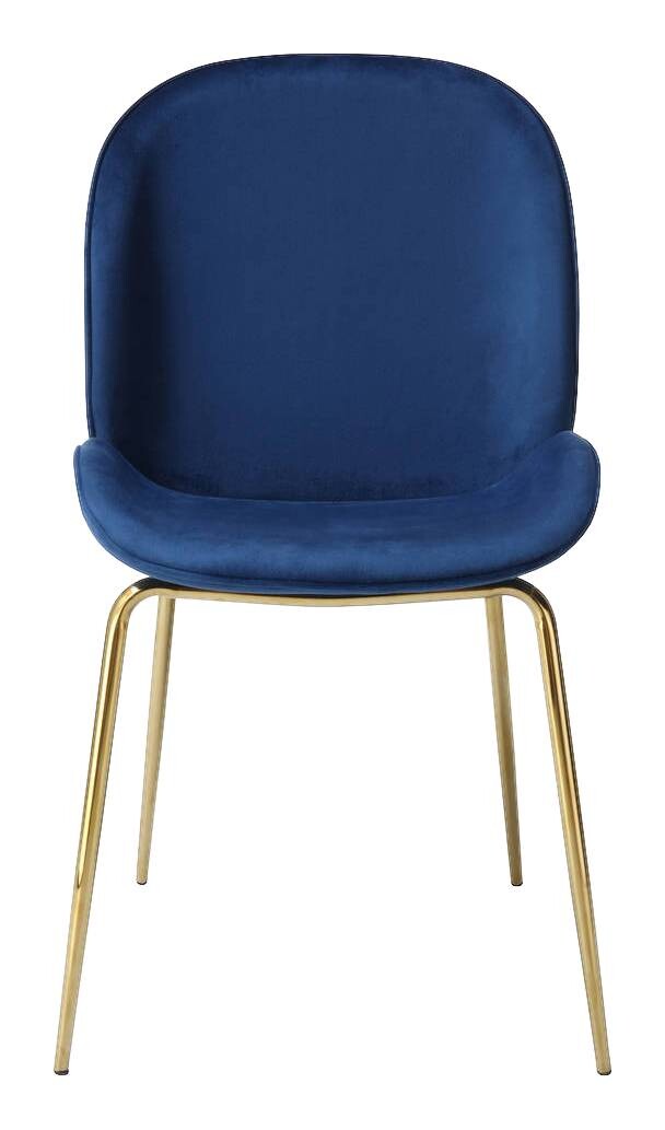 Stuhl Charlize 100 2er blau Microfaser B/H/T: ca. 48x87x59 cm