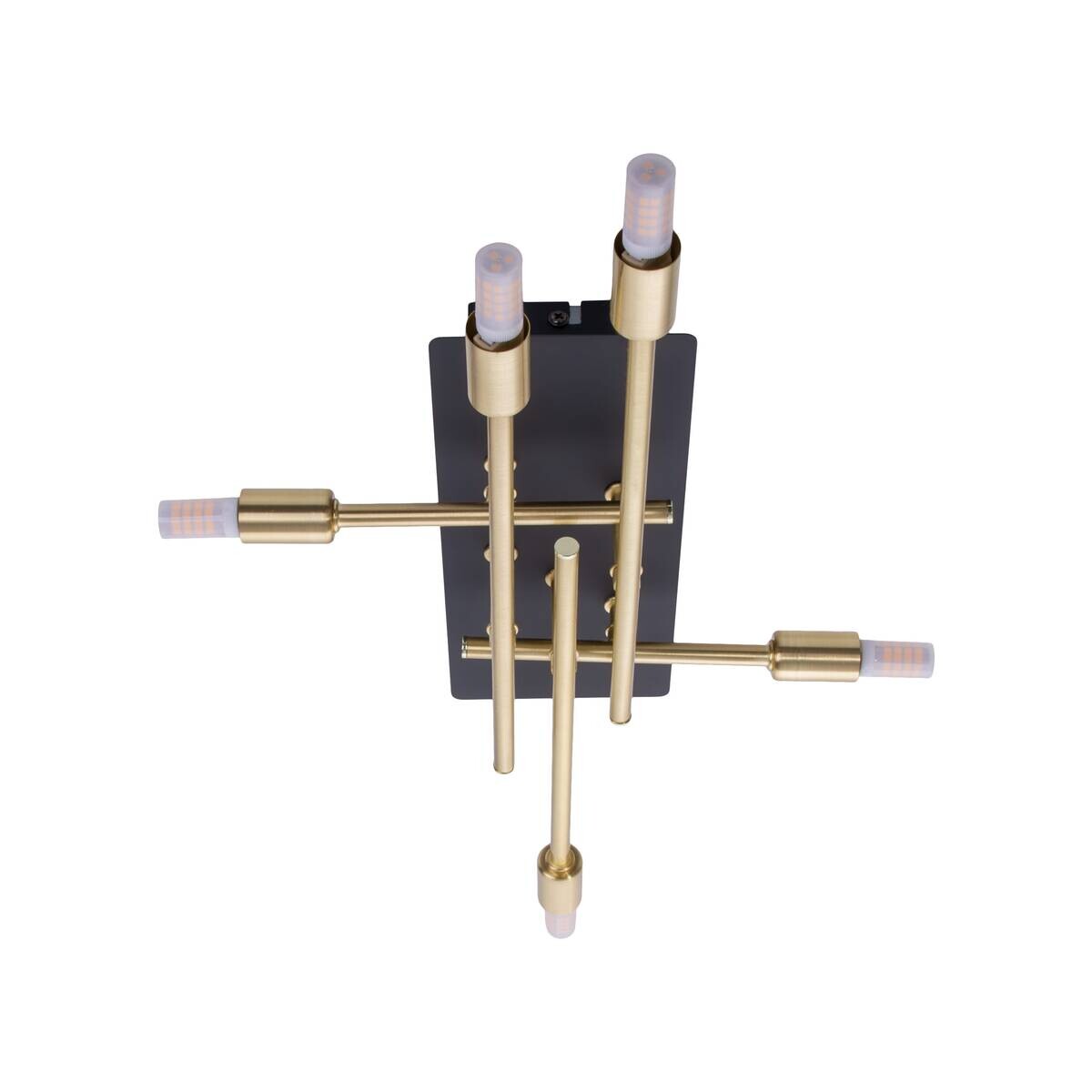 Näve Leuchten Deckenleuchte 1392745 messing Metall B/H/T: ca. 25,2x10x45,1 cm G9 5 Brennstellen