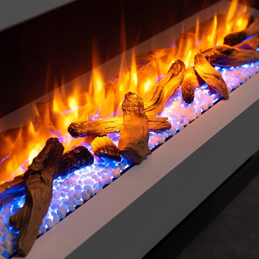 Balderia Wandkamin Ignis weiß MDF B/H/T: ca. 110x57,3x25 cm ca. 2000 W