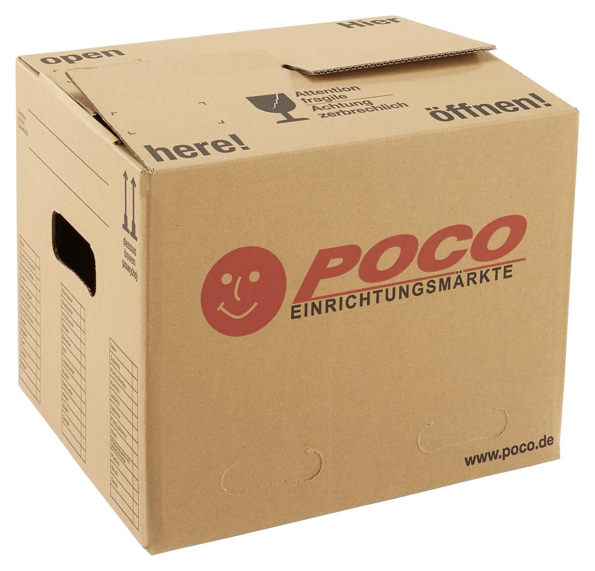POCOline Umzugskarton B/H/L: ca. 31x31x39 cm