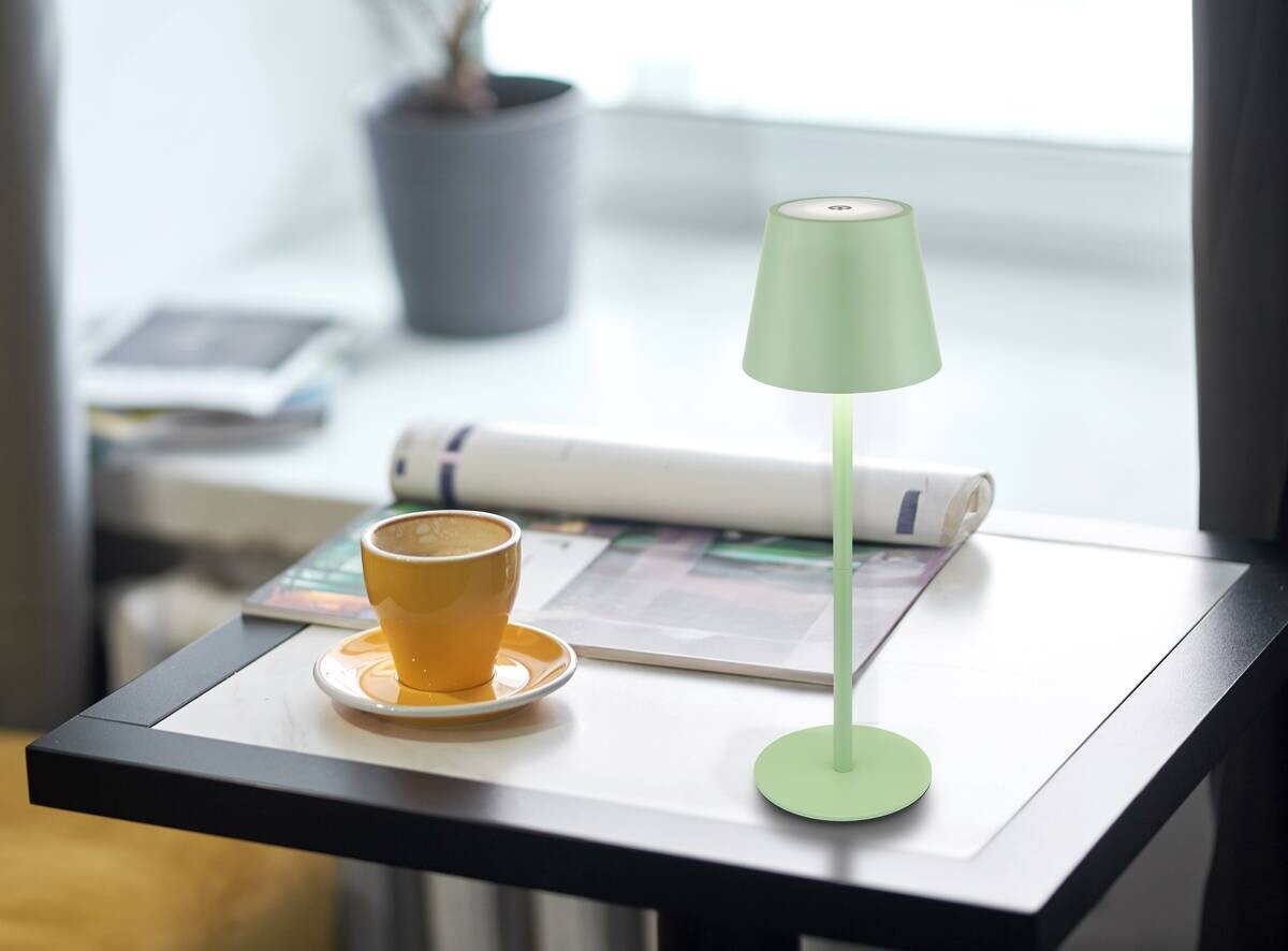Tischleuchte Vannie grün