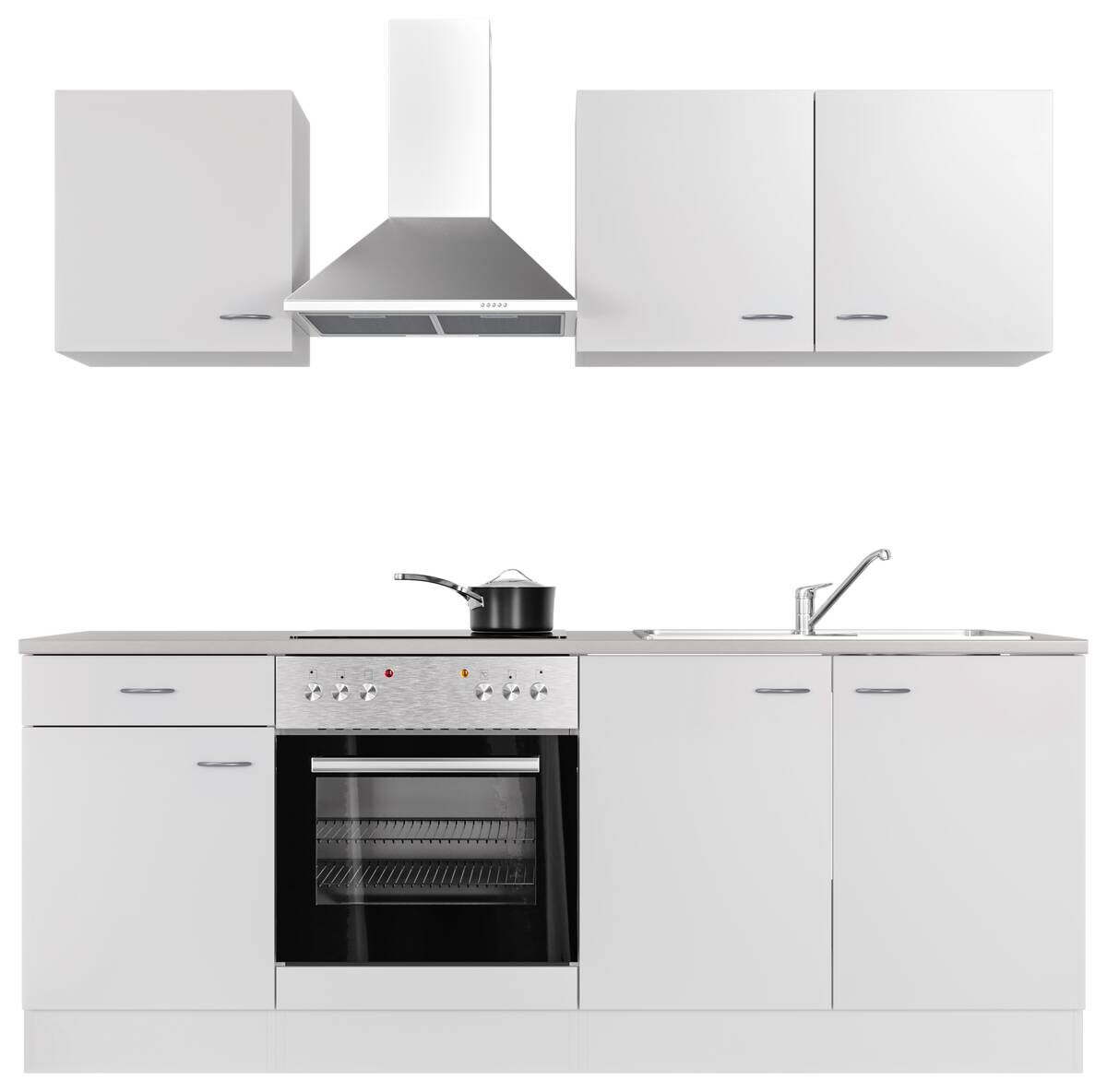 Küchenblock Wito weiß B/H/T: ca. 210x200x60 cm