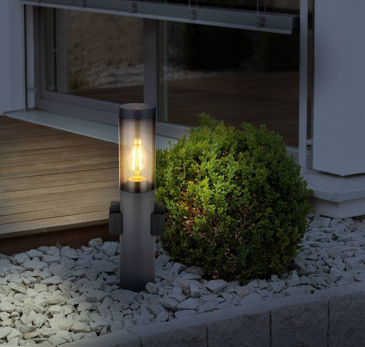 Außenleuchte Rauch anthrazit schwarz H/D: ca. 45x12,7 cm