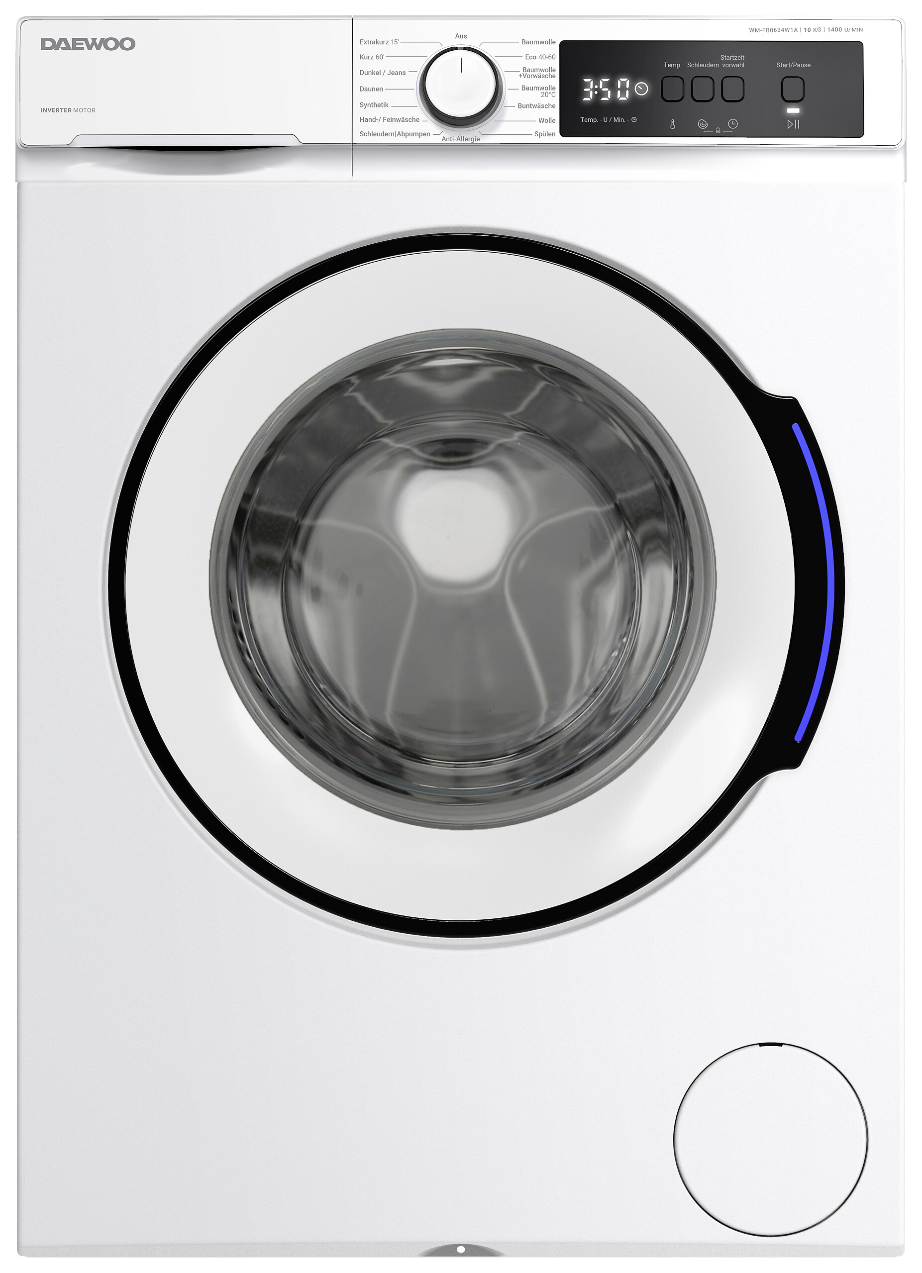 Daewoo Waschmaschine WM-FB0634W1A-DE weiß B/H/T: ca. 59,7x84,5x58,2 cm