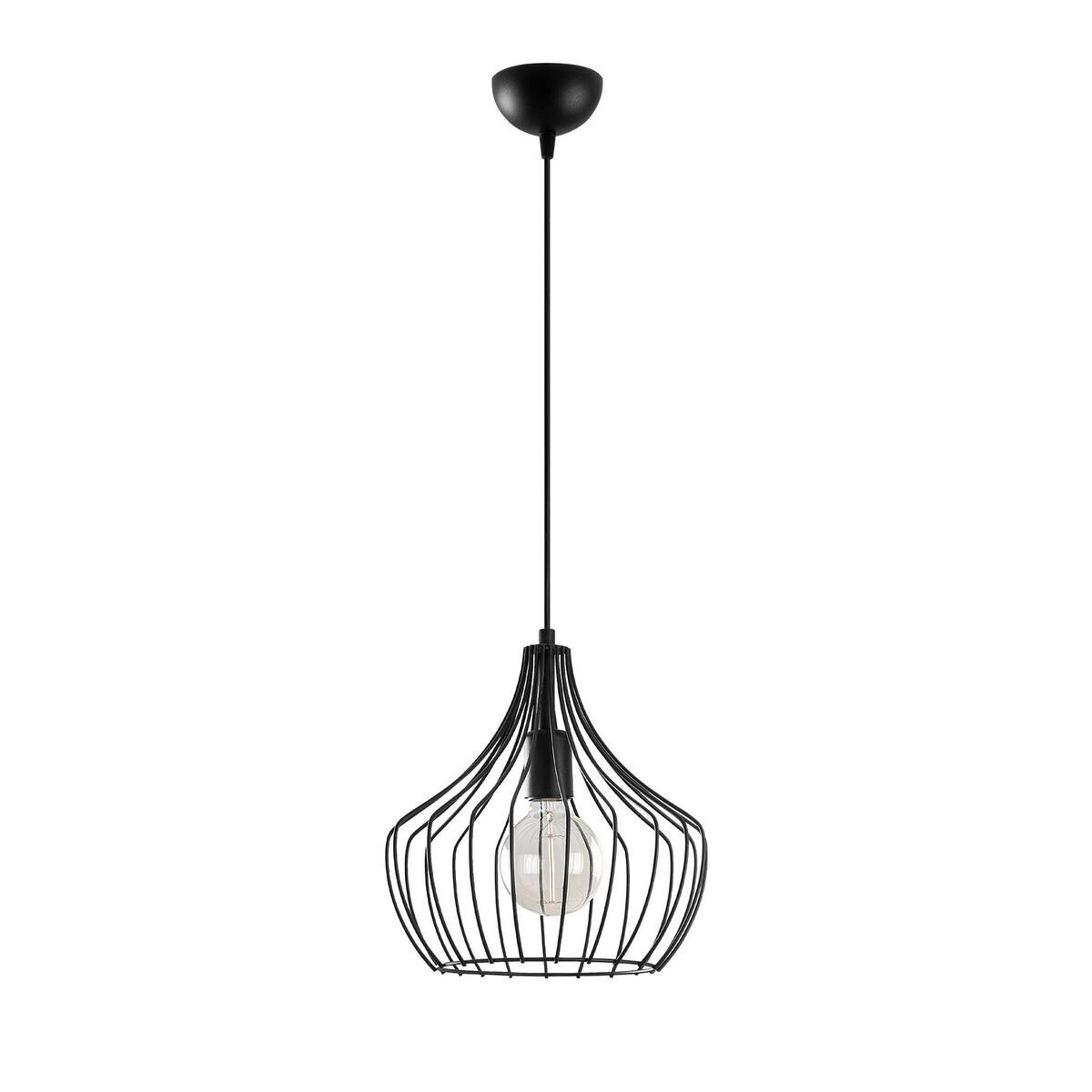 Opviq Pendelleuchte Mezopotamya schwarz B/H/T/L/D: ca. 27x126x27x27x27 cm E27 1 Brennstellen