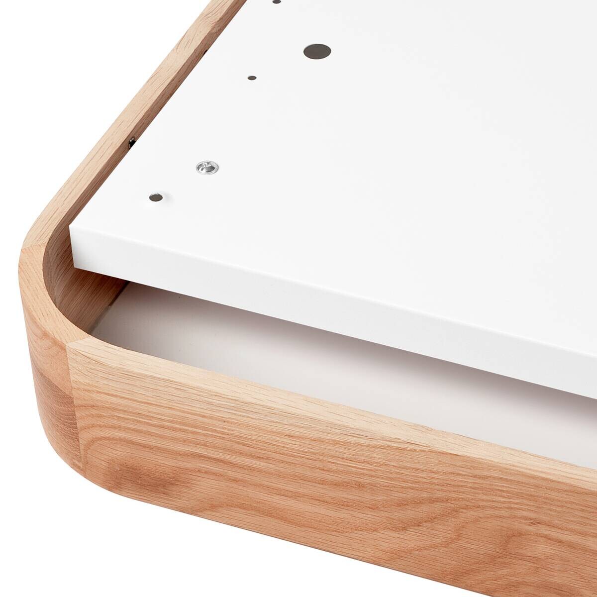 Lamkur Deckenleuchte GASPAR 48888 Eiche Eiche Holz Glas H/L: ca. 8x45 cm E27 4 Brennstellen