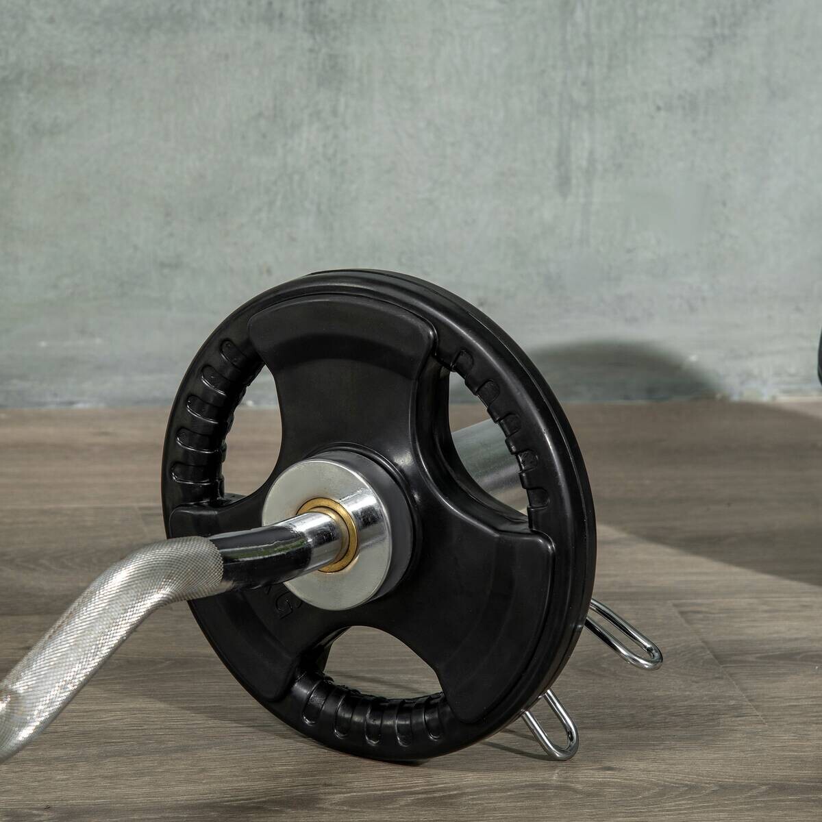 SPORTNOW Hantelscheibe schwarz Edelstahl B/H/L: ca. 32x32x4 cm