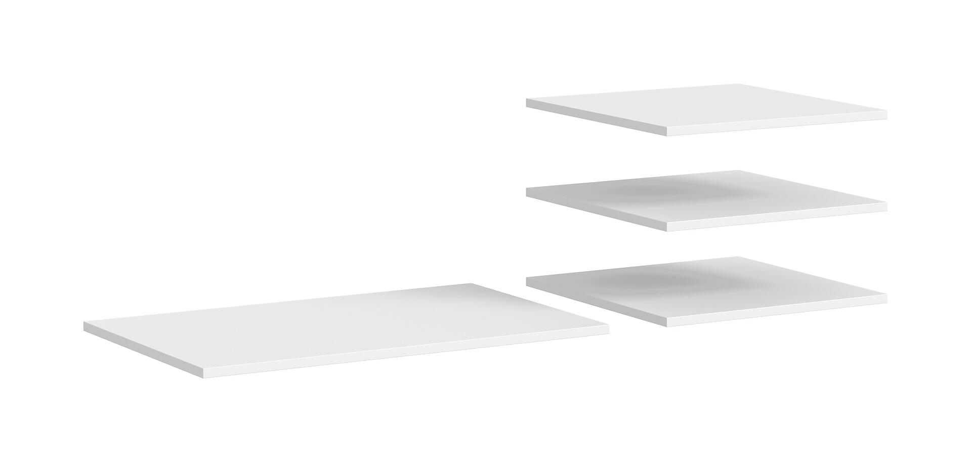 Einlegeböden-Set OAKLAND weiß B/H/T: ca. 78x1,6x48 cm