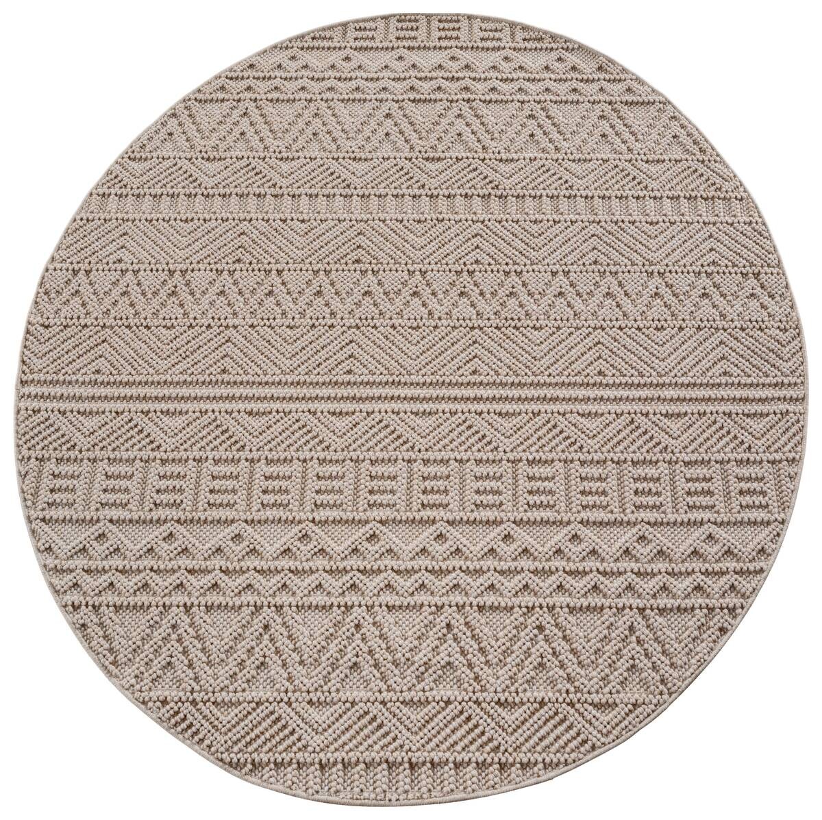 Ayyildiz Kurzflorteppich HELIX beige B/H/L: ca. 80x0,7x80 cm