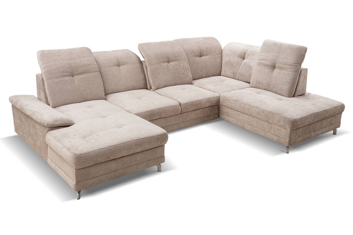 Wohnlandschaft Kendo grau Microfaser B/H/T: ca. 337x105x172 cm Wohnlandschaft Kendo grau Microfaser B/H/T: ca. 337x105x172 cm