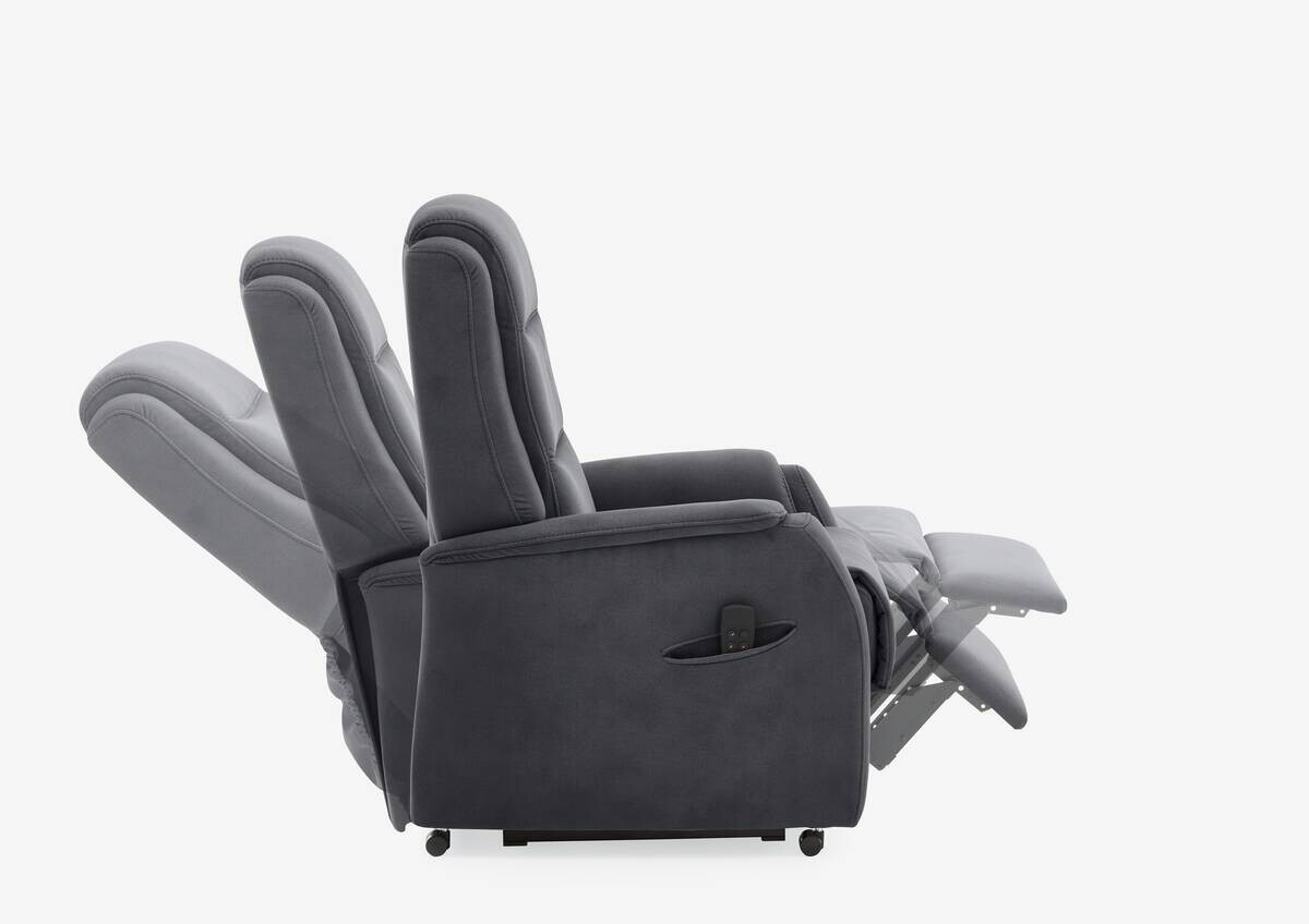 TV-Sessel anthrazit Microfaser B/H/T: ca. 72x109x82 cm