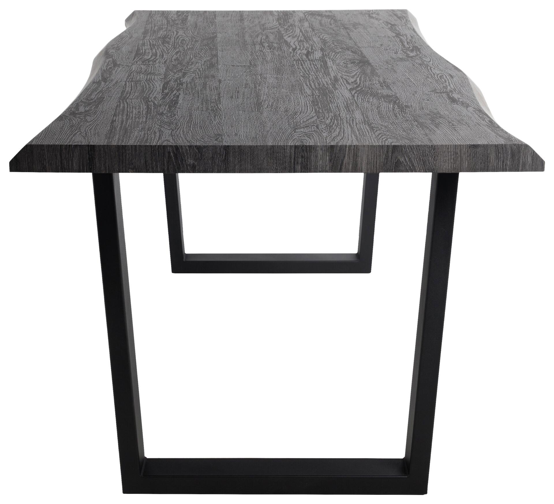 Esstisch Thea grau Akazie Nachbildung B/H/T: ca. 180x76x90 cm