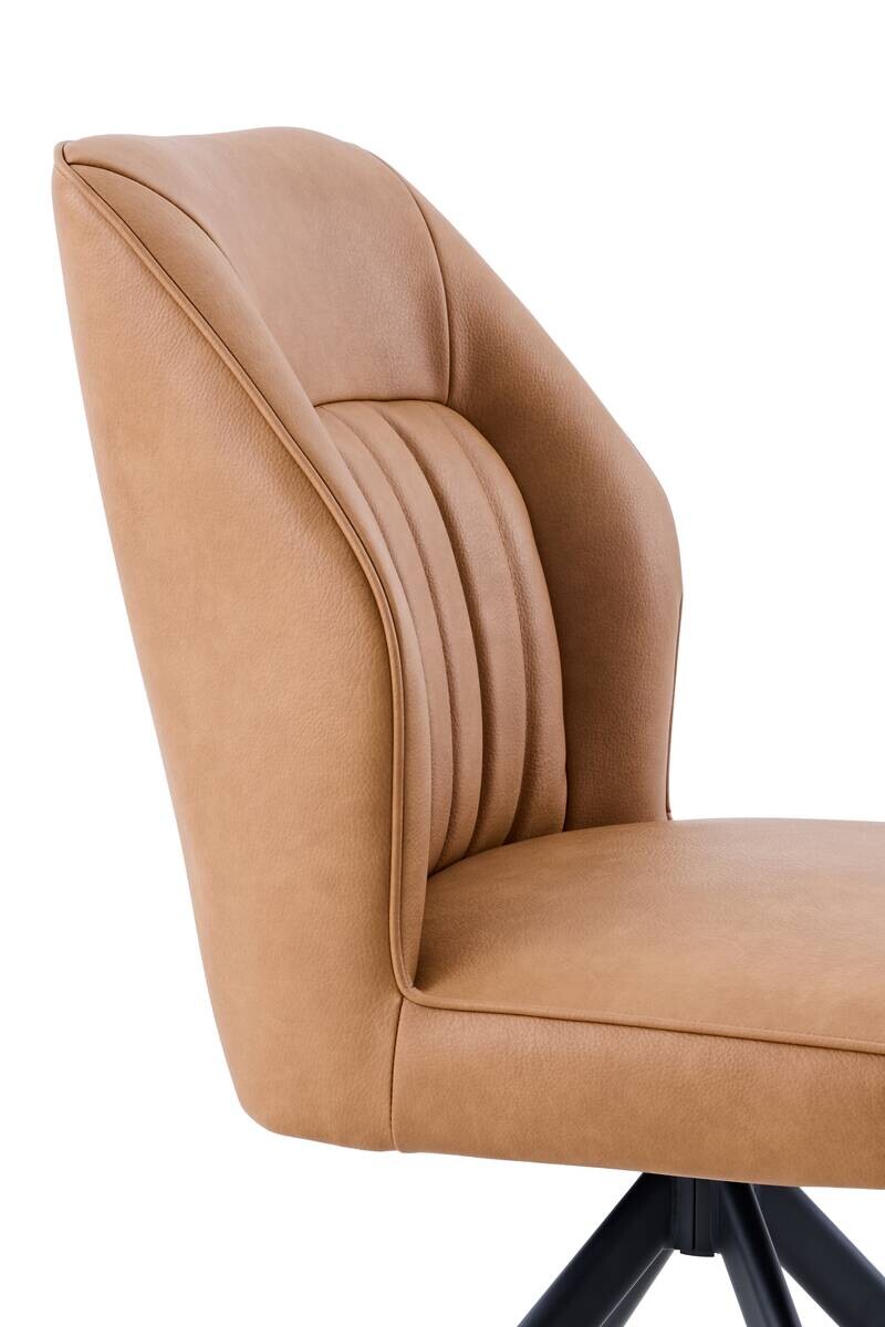 Stuhl Prizzi Cognac Kunstleder B/H/T: ca. 51x92x64 cm