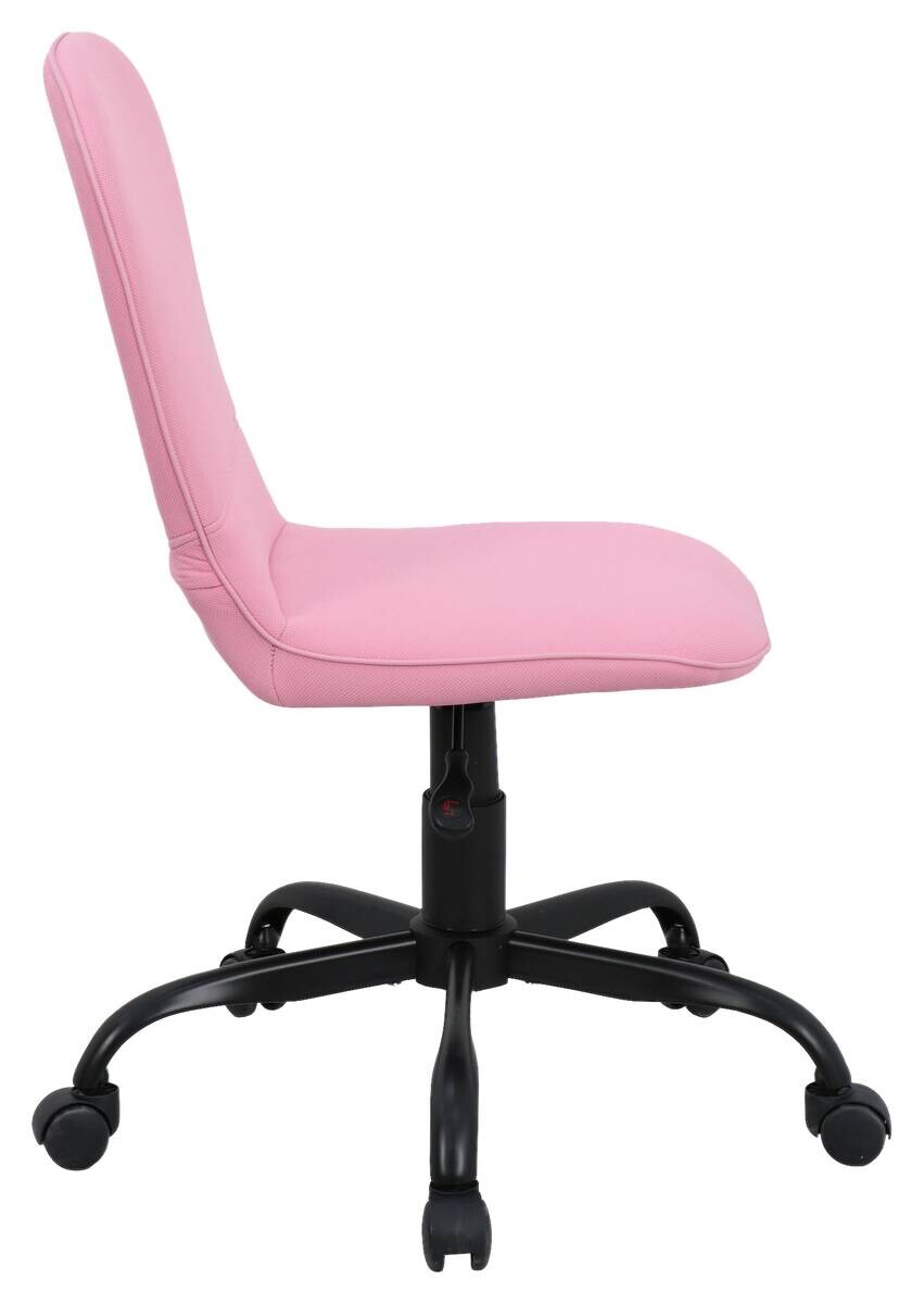 Drehstuhl TROLLY schwarz pink Metall Stoff