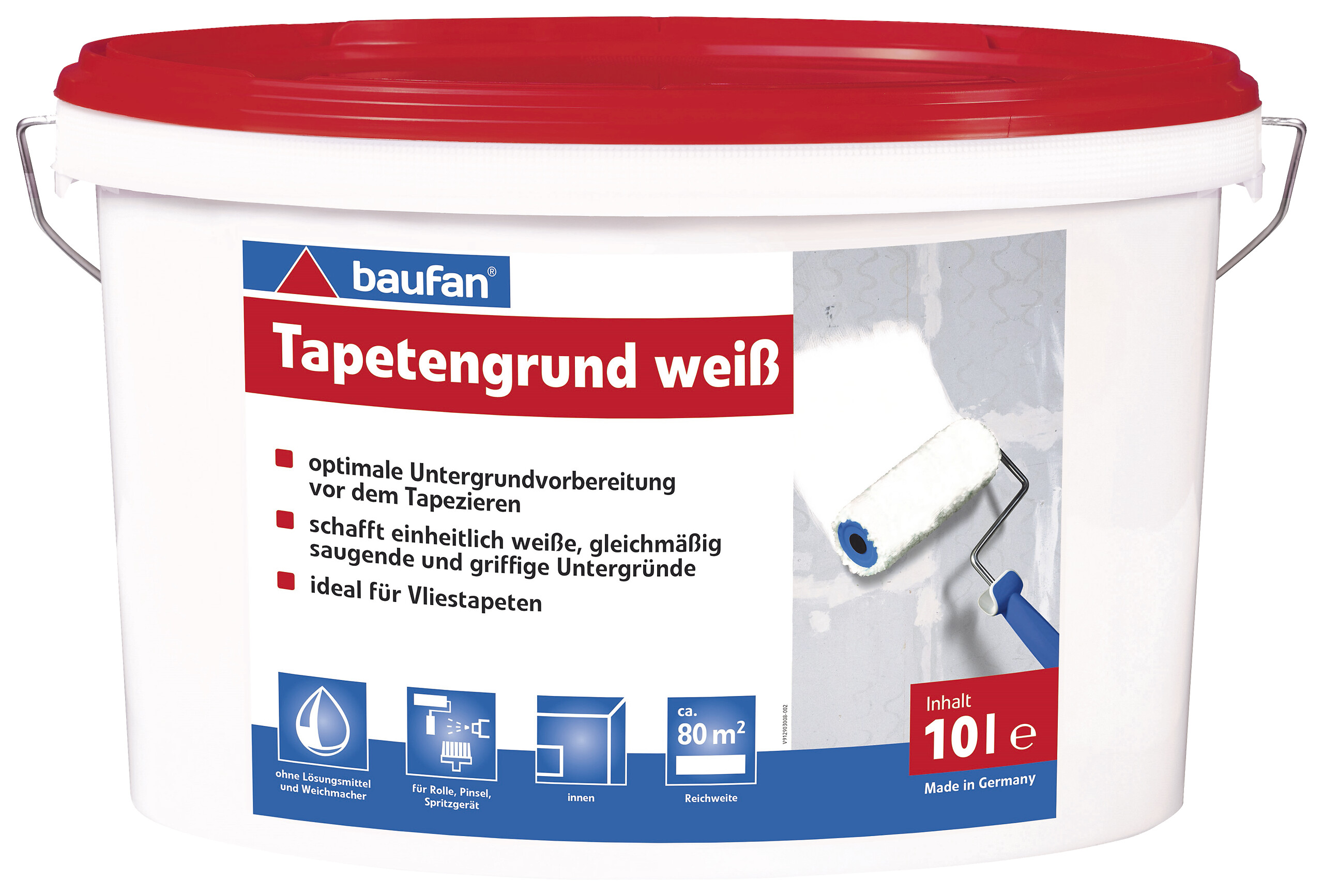 Baufan Tapetengrund weiß ca. 10 l Baufan Tapetengrund weiß ca. 10 l