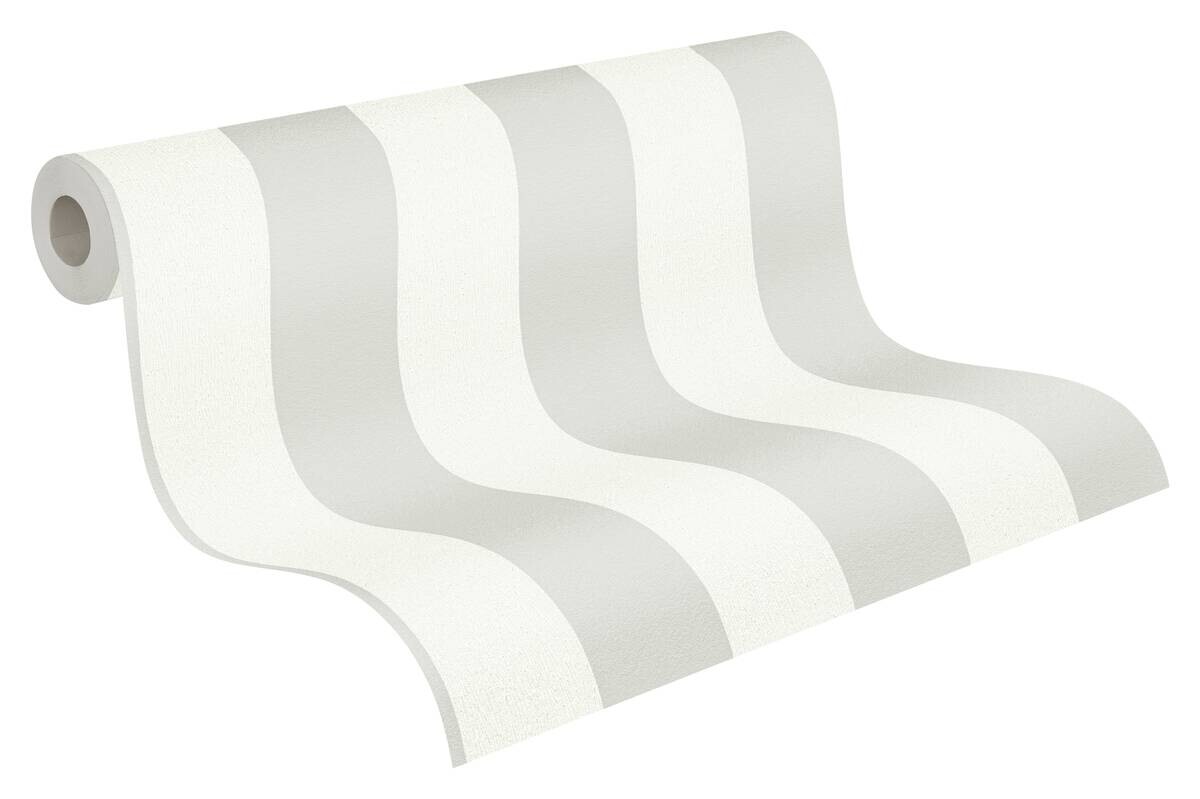 A.S.Creation Vliestapete Trendwall 2 Streifen grau B/L: ca. 53x1005 cm