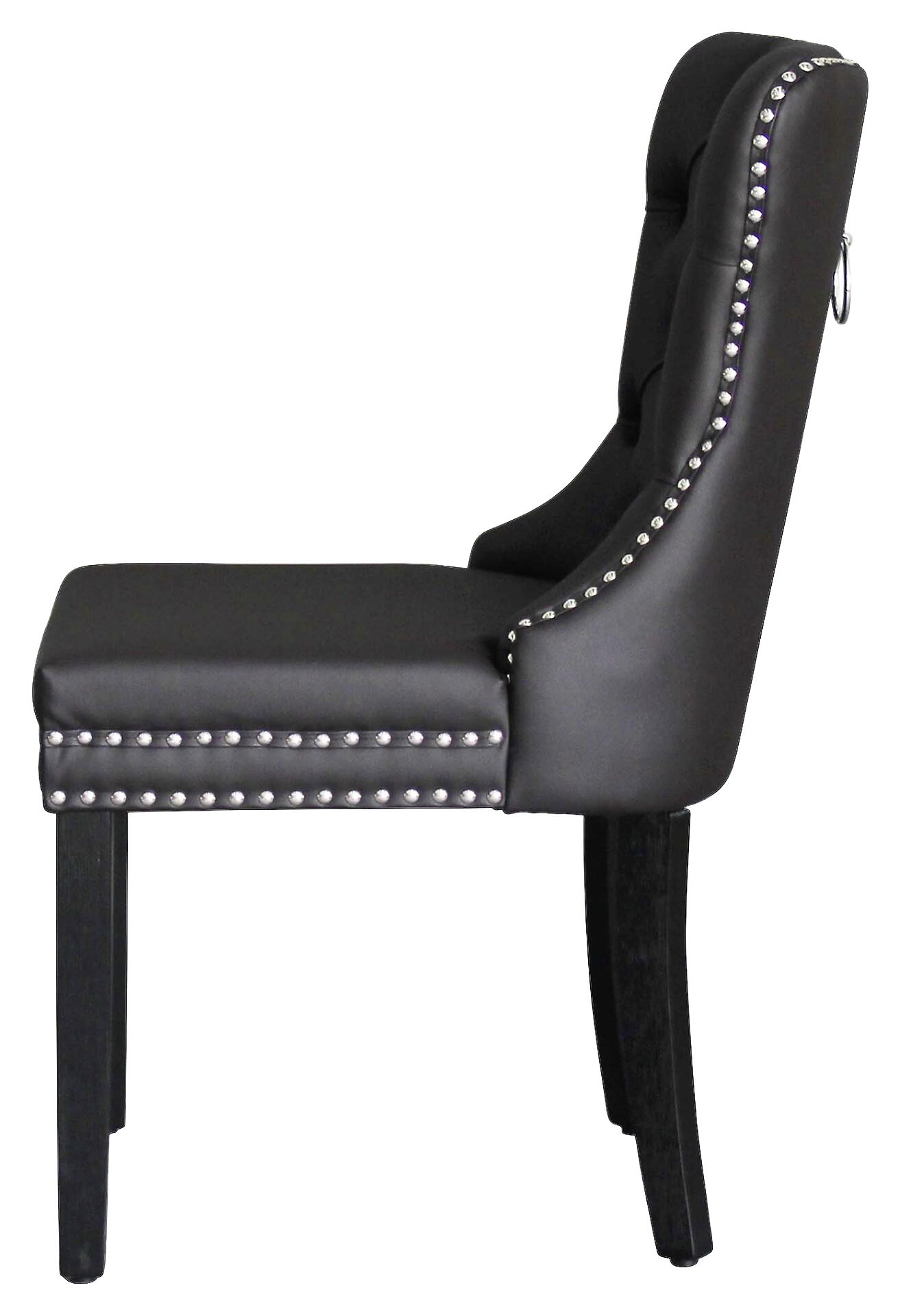 Stuhl DOMINO, 2er-Set schwarz braun Kunstleder B/H/T: ca. 48,5x93x61 cm Stuhl DOMINO, 2er-Set schwarz braun Kunstleder B/H/T: ca. 48,5x93x61 cm