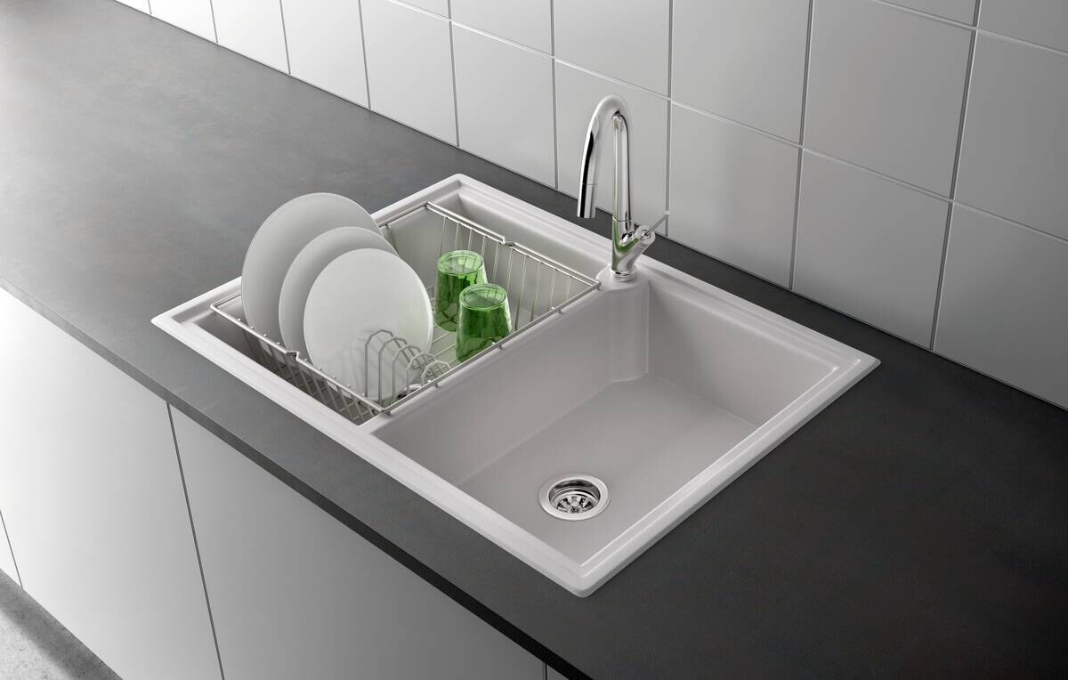 Metaltex Haushaltshelfer weiß Stahl B/H/L: ca. 33,5x36,5x12 cm