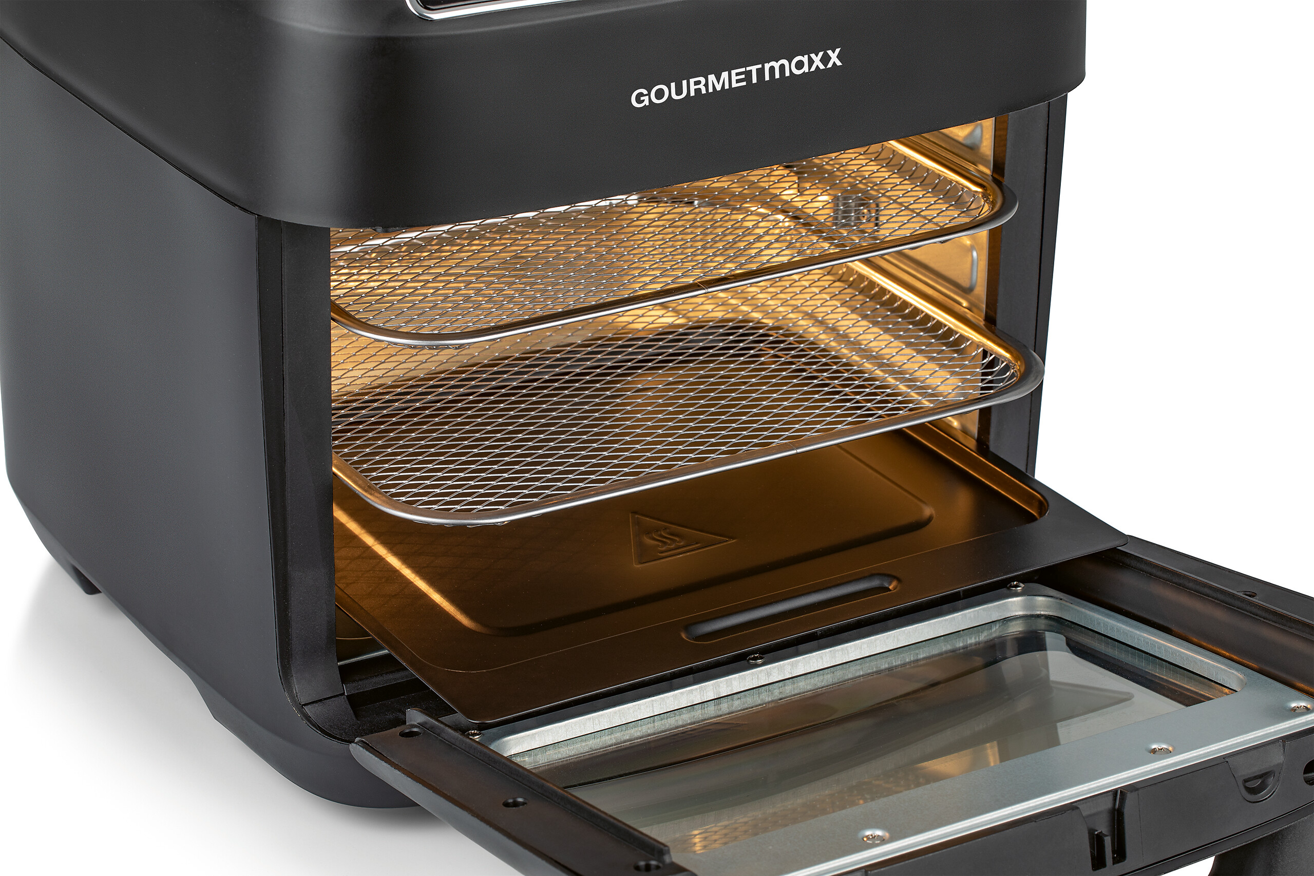 GOURMETmaxx Heißluftfritteuse 13606 schwarz Kunststoff B/H/L: ca. 32,5x34,5x35,8 cm ca. 12 l