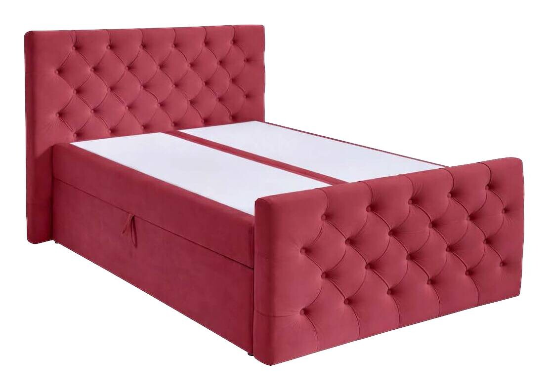 Boxbett Glow burgund rot B/H/T: ca. 140x110x224 cm