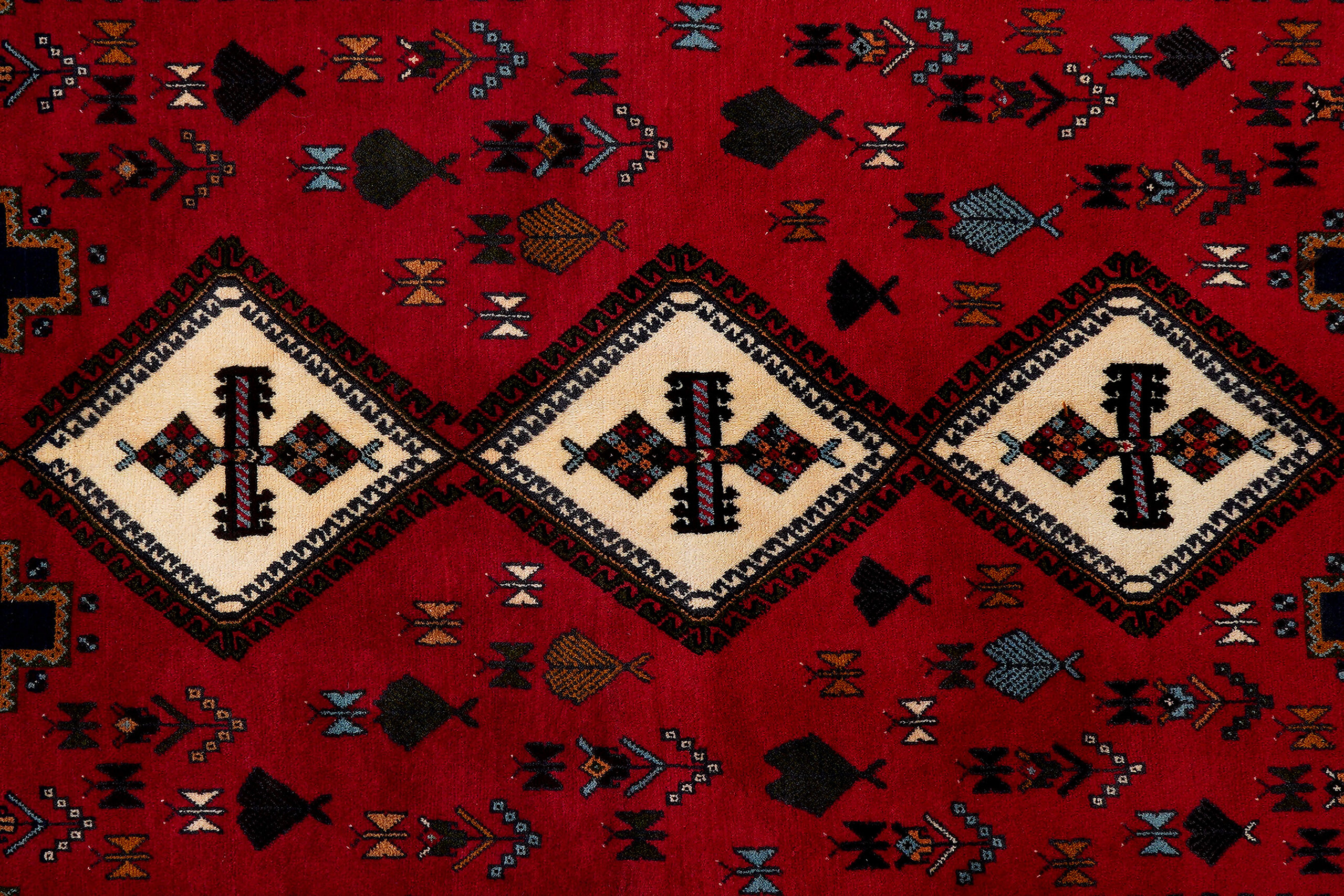 PersaTepp Teppich Afshar rot B/H/L: ca. 163x1x234 cm