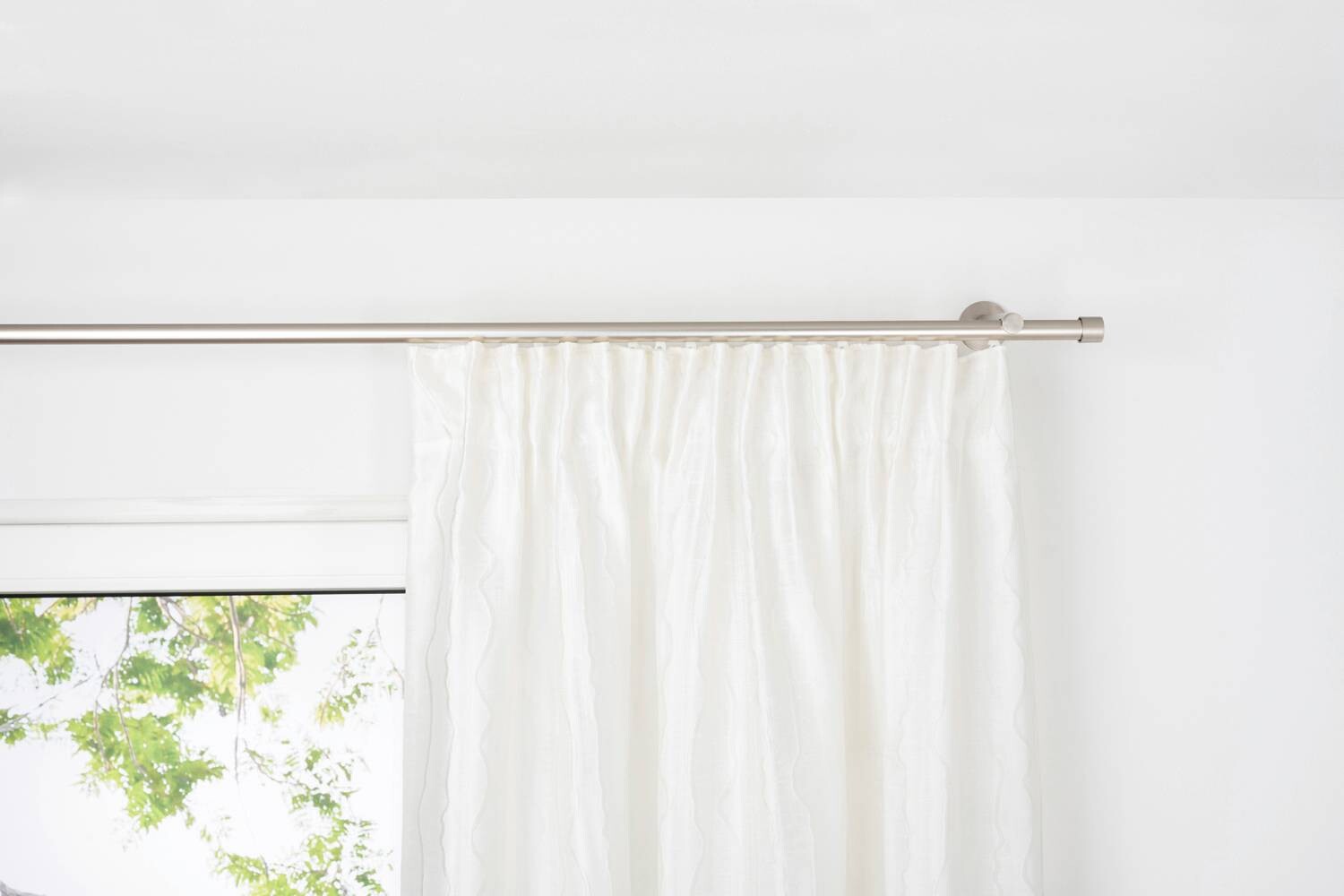 Kombivorhang 2er Pack Stream weiß B/L: ca. 135x245 cm