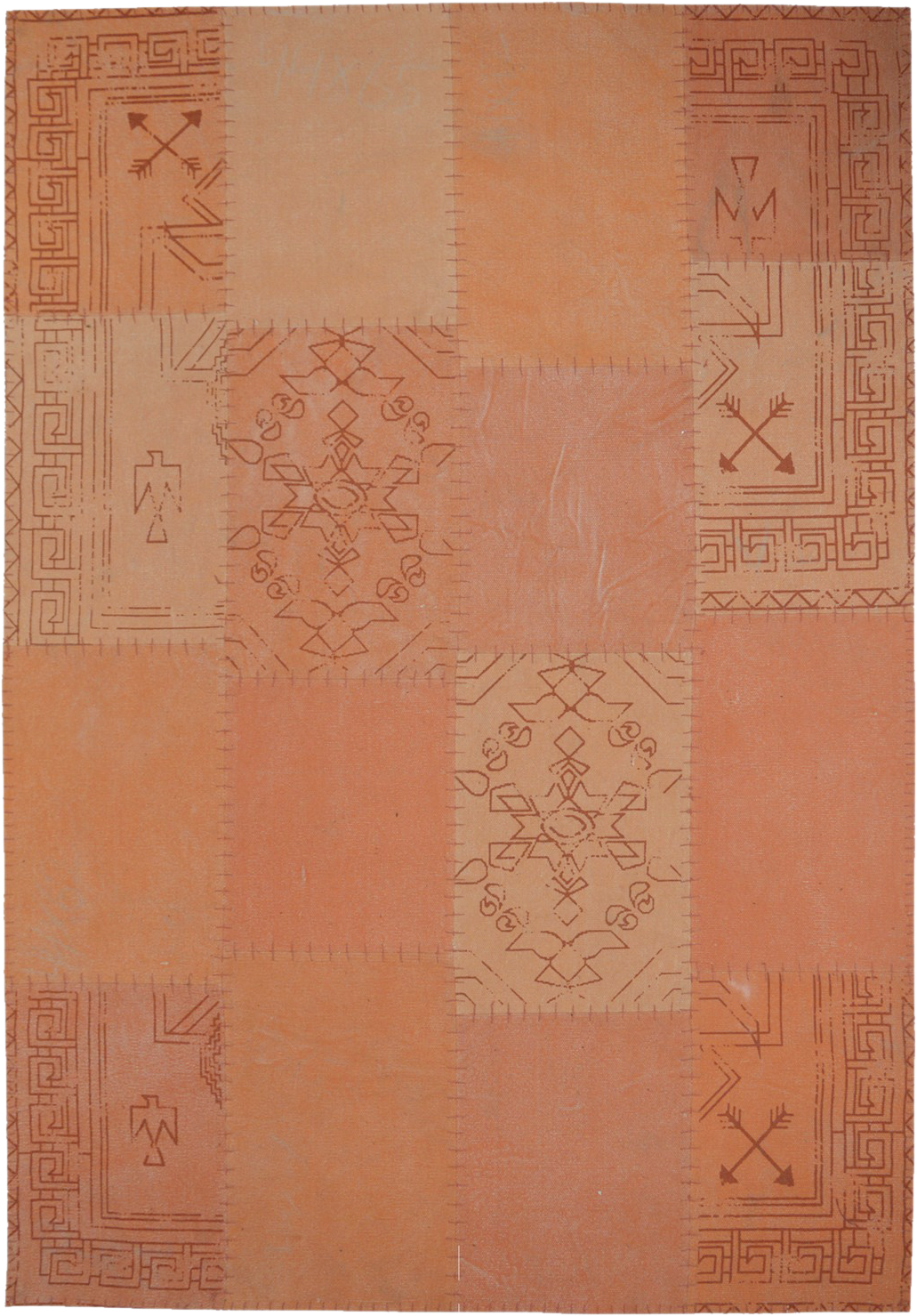 Kayoom Kurzflorteppich Lyrical 210 orange B/L: ca. 120x170 cm