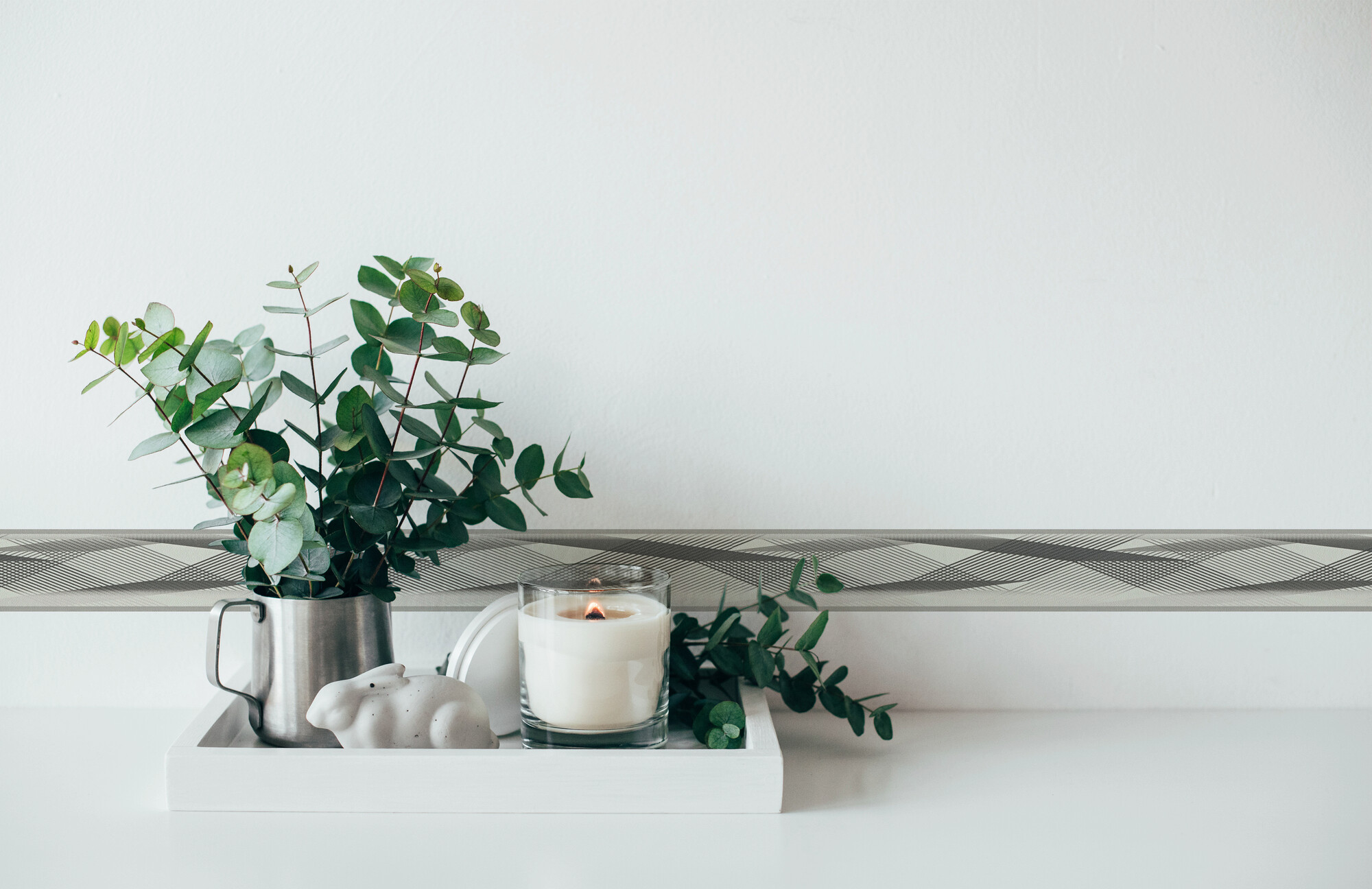 A.S.Creation Bordüre schwarz weiß B/H/D: ca. 5x500x6,5 cm