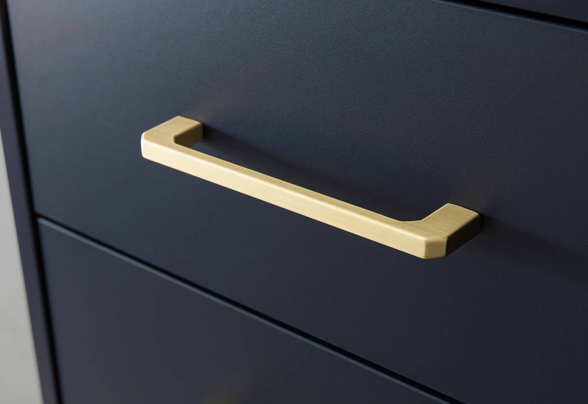 Hochschrank Kent dunkelblau B/H/T: ca. 67,1x184,3x33,1 cm