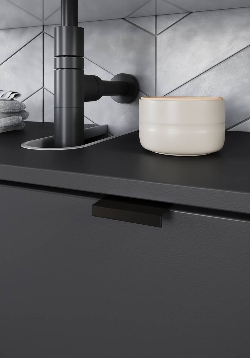 Waschbeckenunterschrank 1980-547 Graphit B/H/T: ca. 60x56x34 cm