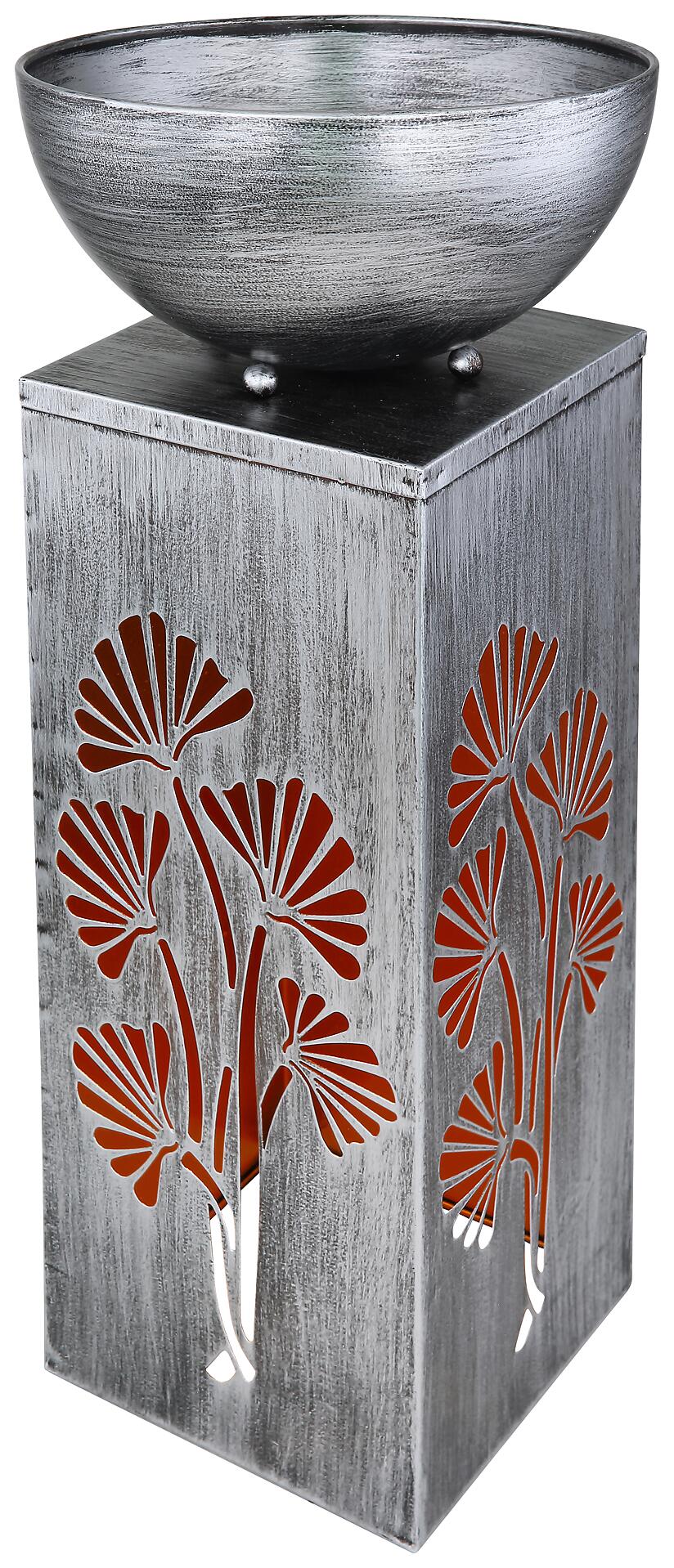 Solarleuchte Gnko 3384S silber B/H/T: ca. 25x59x25 cm