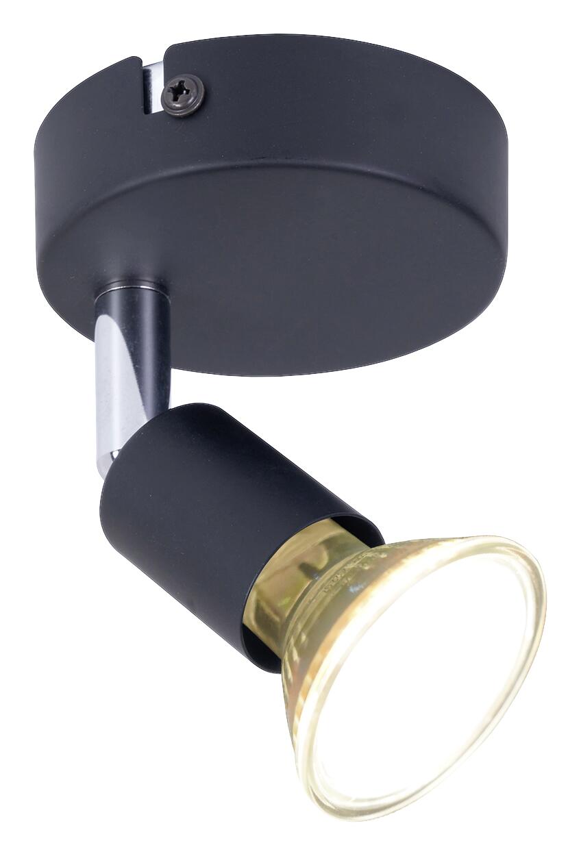 POCOline Spot Boris schwarz B/H/L: ca. 8x8x10 cm 1 Brennstellen