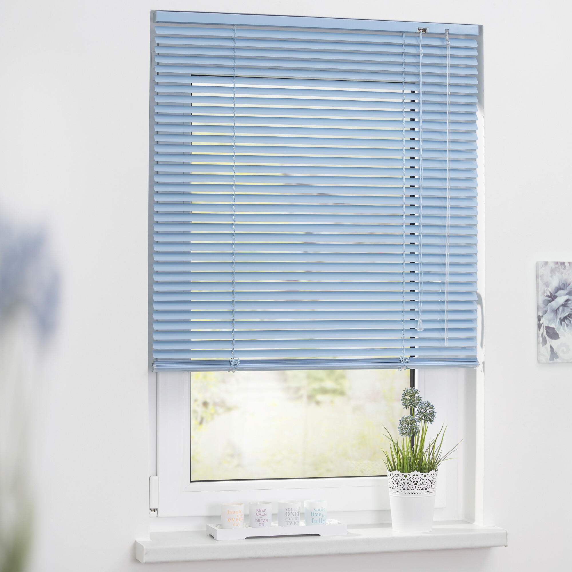 LICHTBLICK Alu-Jalousie blau B/L: ca. 90x160 cm